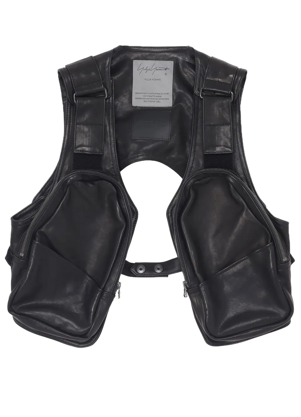 Cow Leather Deep-Fry Holster Bag Vest