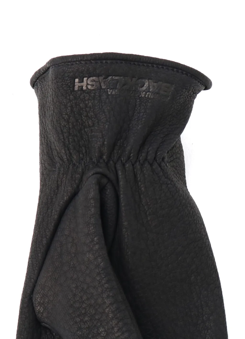 Deer Skin Black Zip Gloves