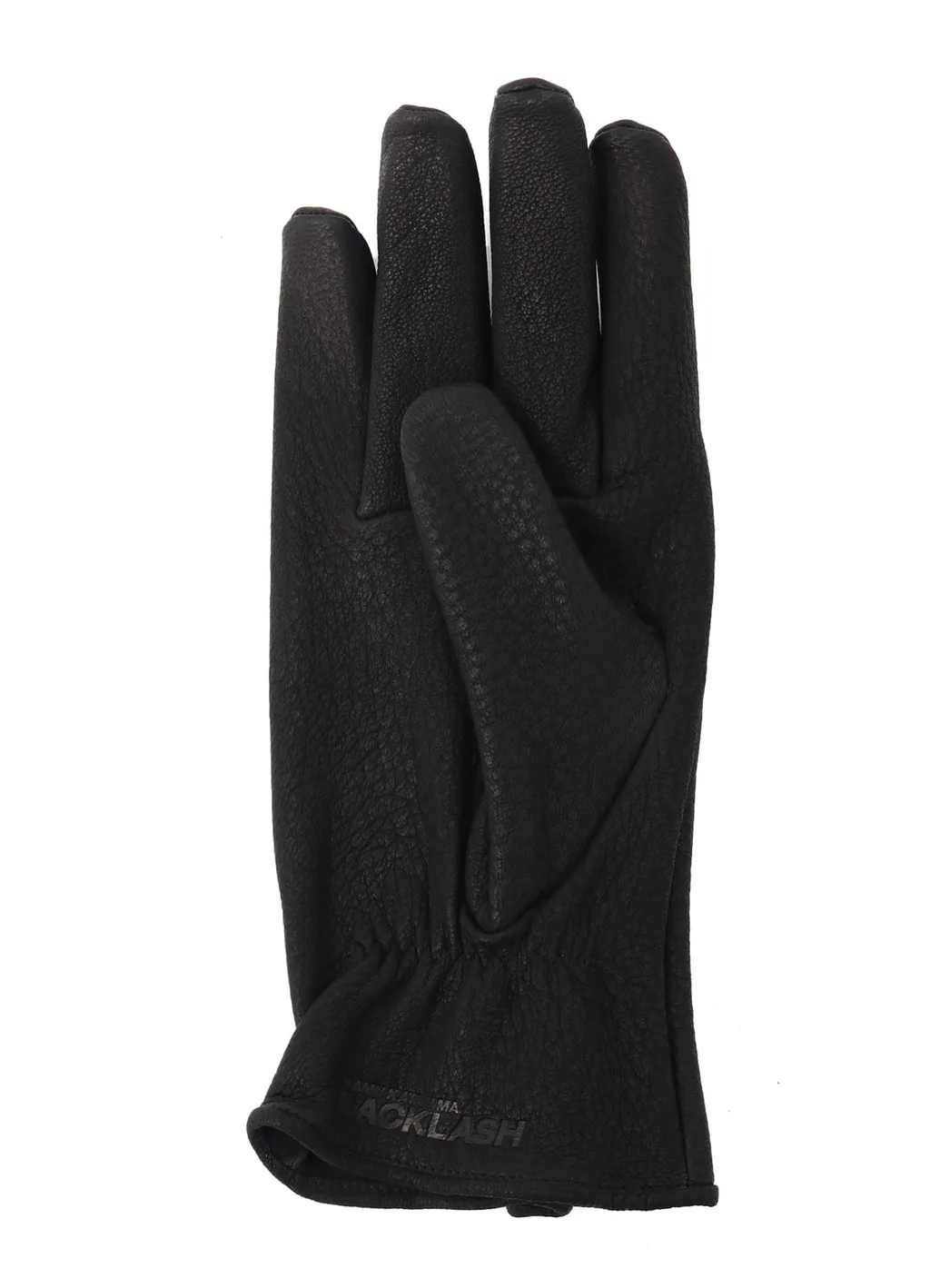 Deer Skin Black Zip Gloves