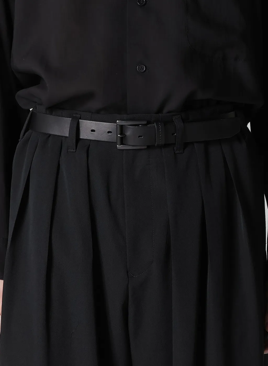 Wool Gabardine Thin Balloon Pants