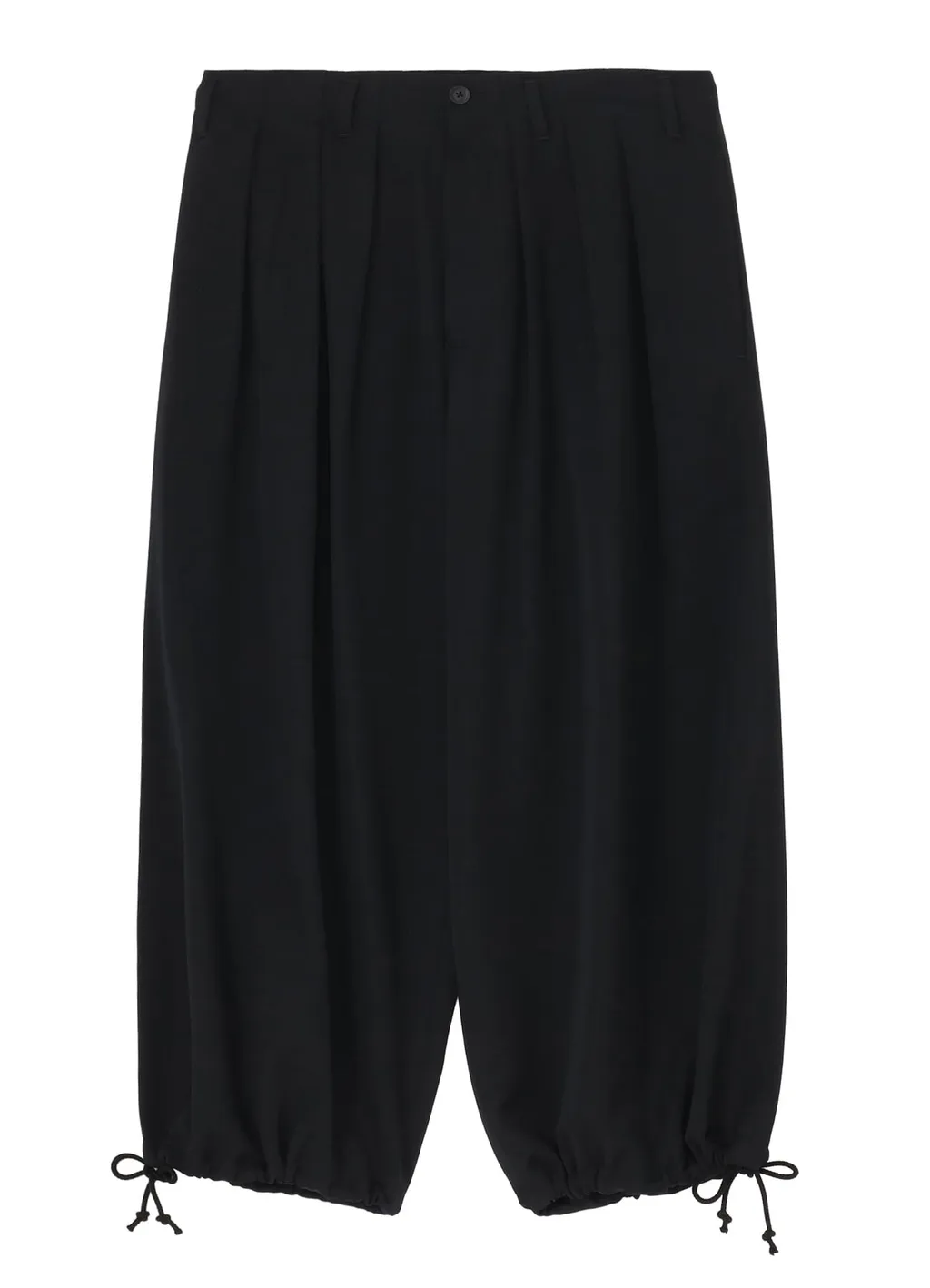 Wool Gabardine Thin Balloon Pants