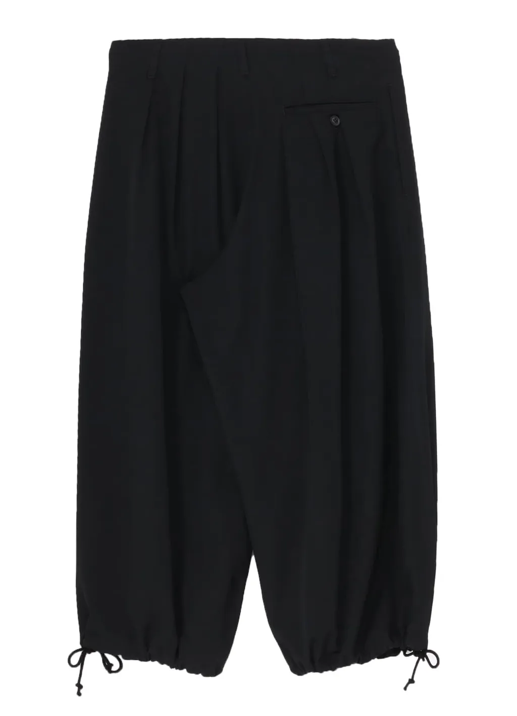 Wool Gabardine Thin Balloon Pants