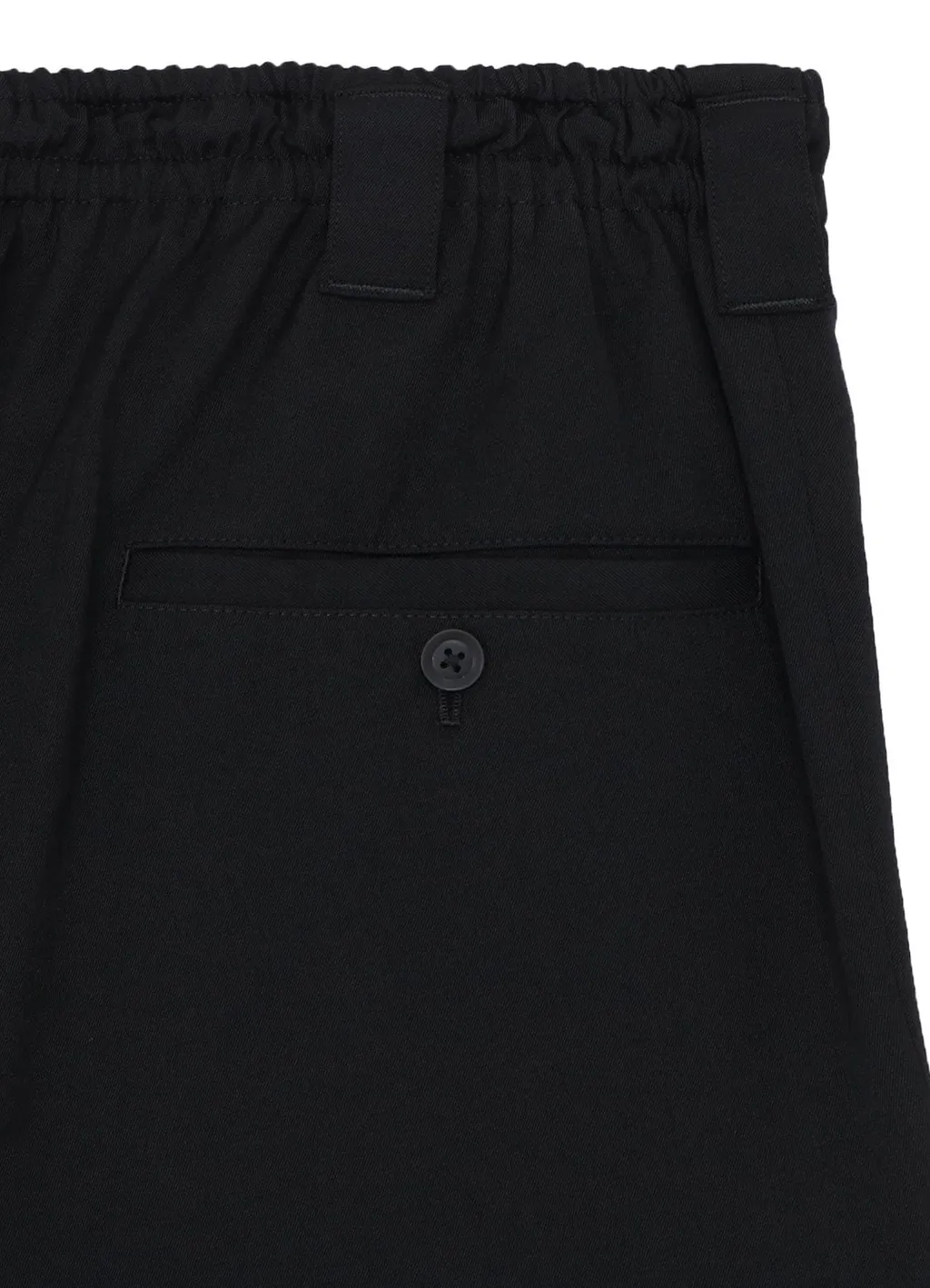 Wool Gabardine Ball Fastener Pants