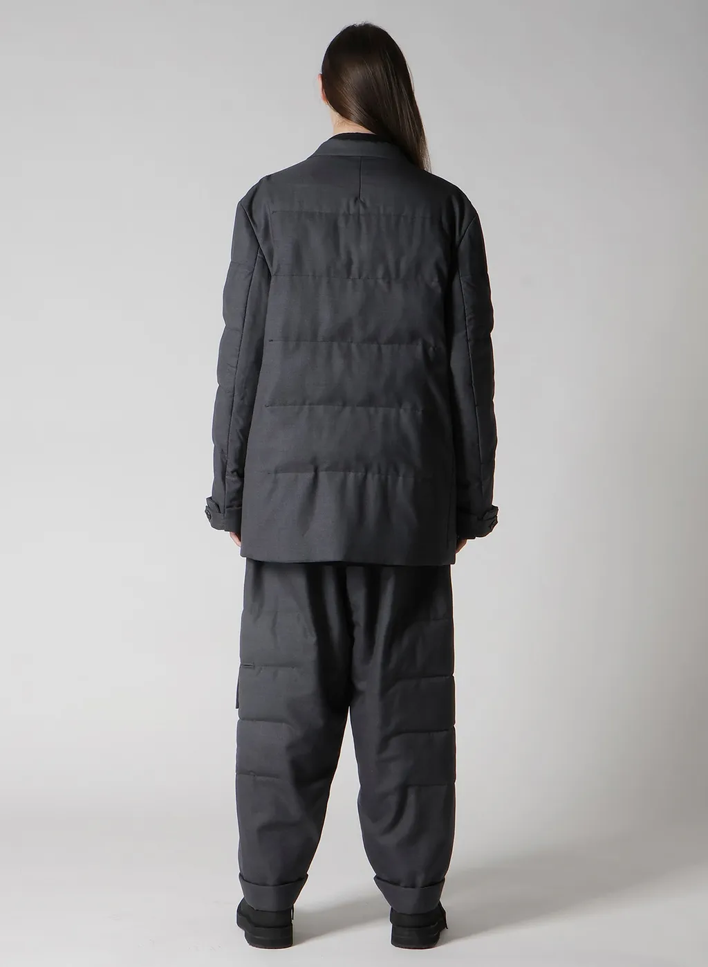 3 Buttons Horizontal Padded Jacket