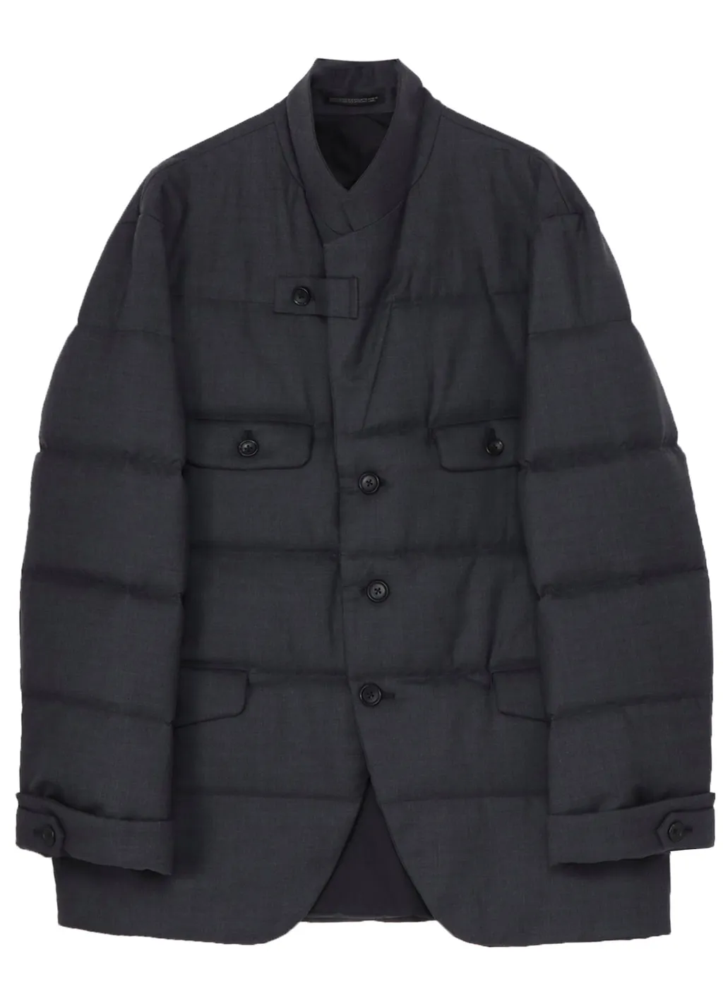3 Buttons Horizontal Padded Jacket