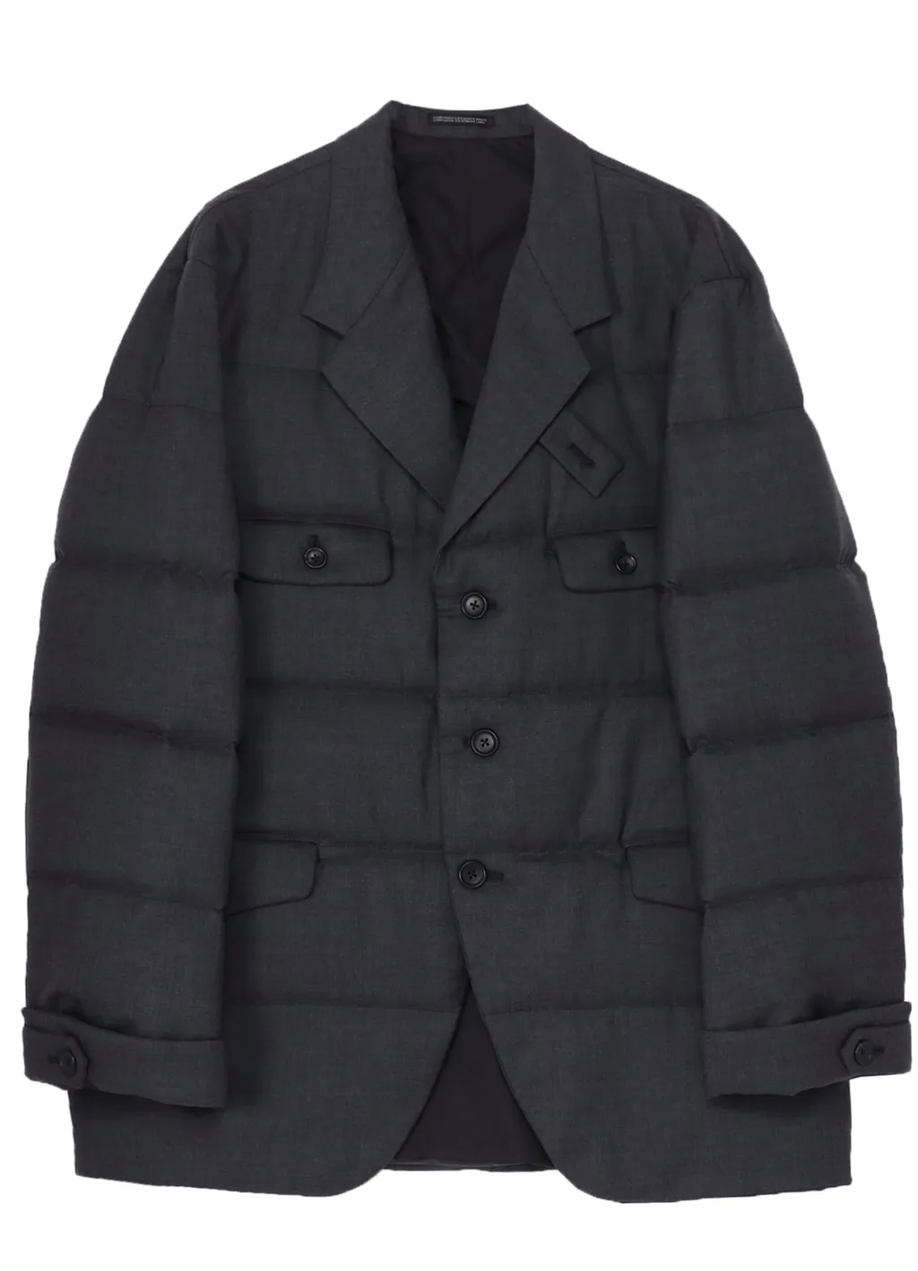3 Buttons Horizontal Padded Jacket