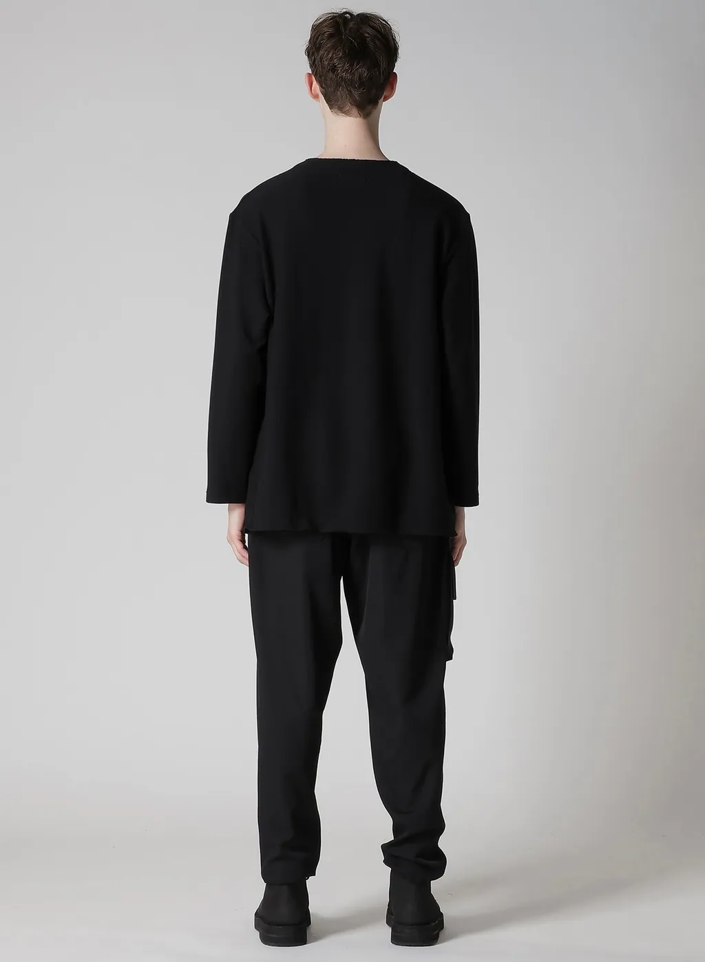 Purl Stitch Raw Edge Ls T