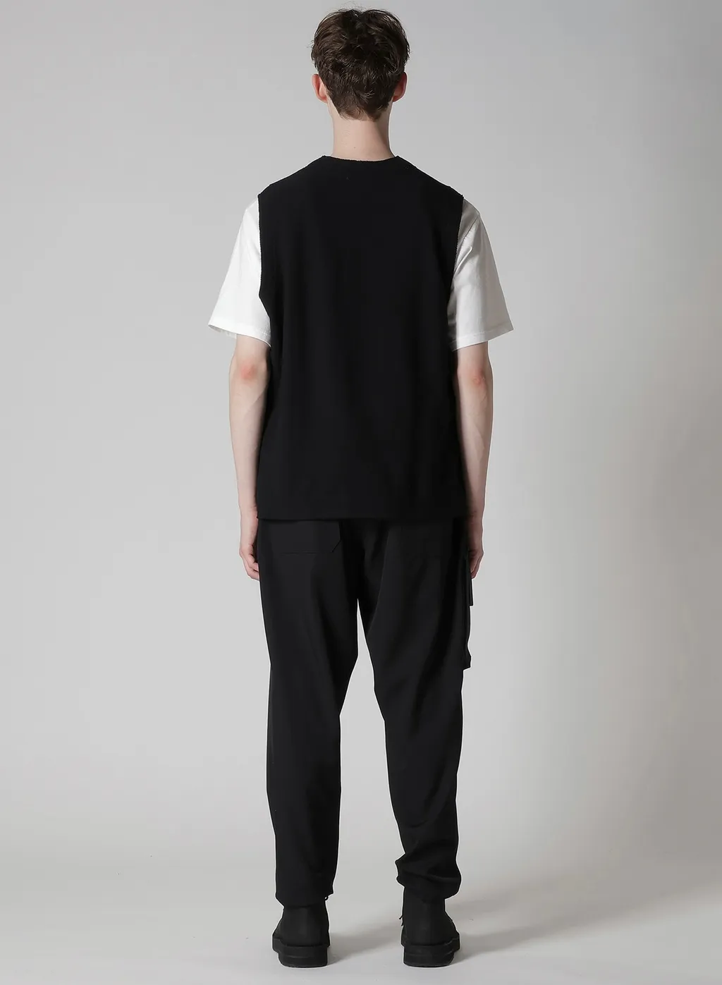 Purl Stitch Raw Edge Vest