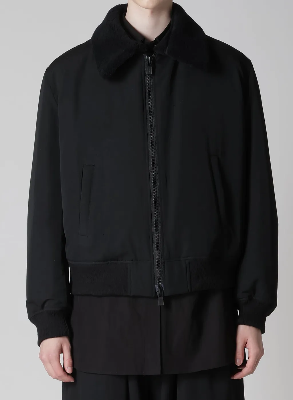 Wool Gabardine Flight Jacket