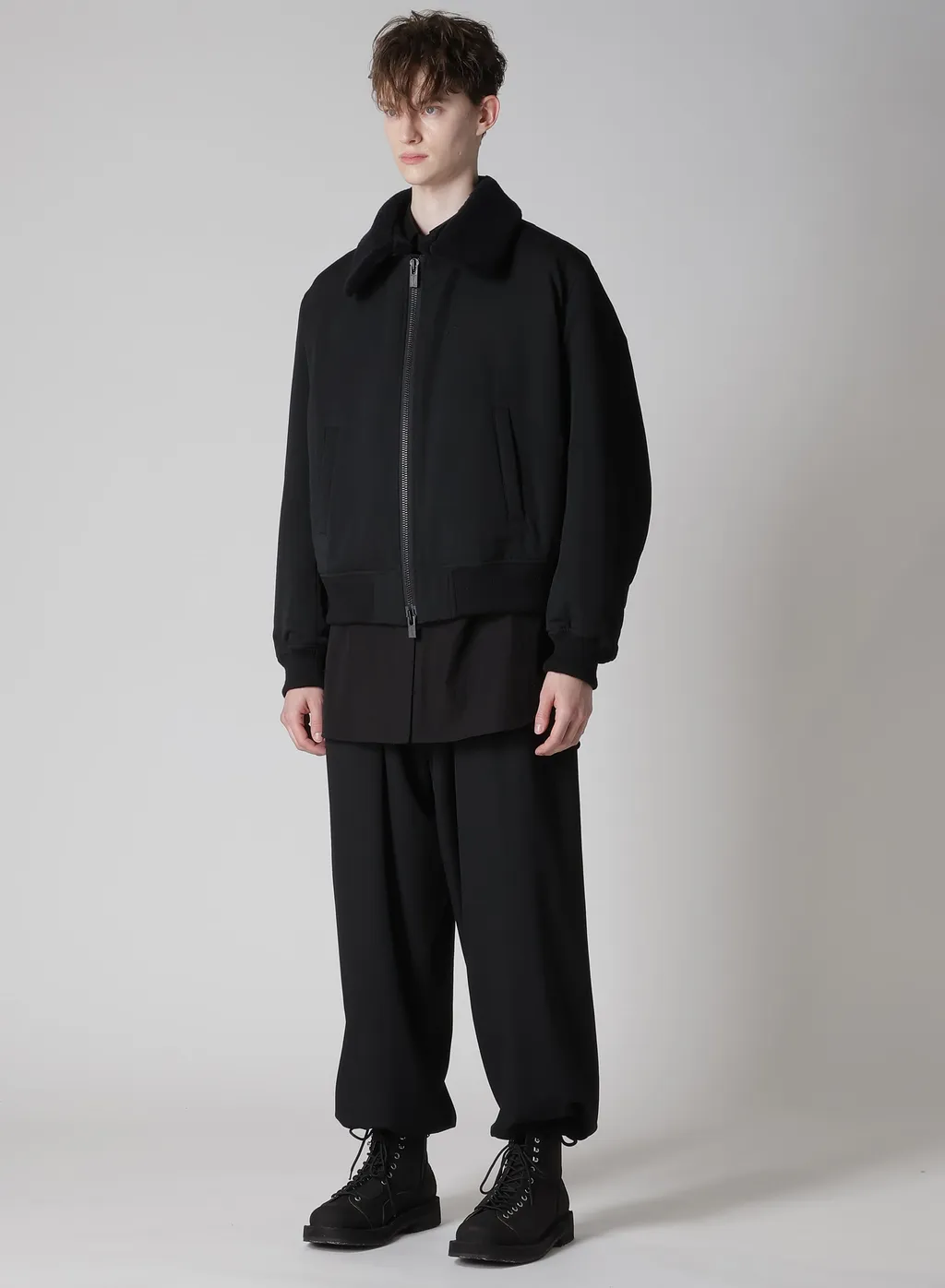 Wool Gabardine Flight Jacket