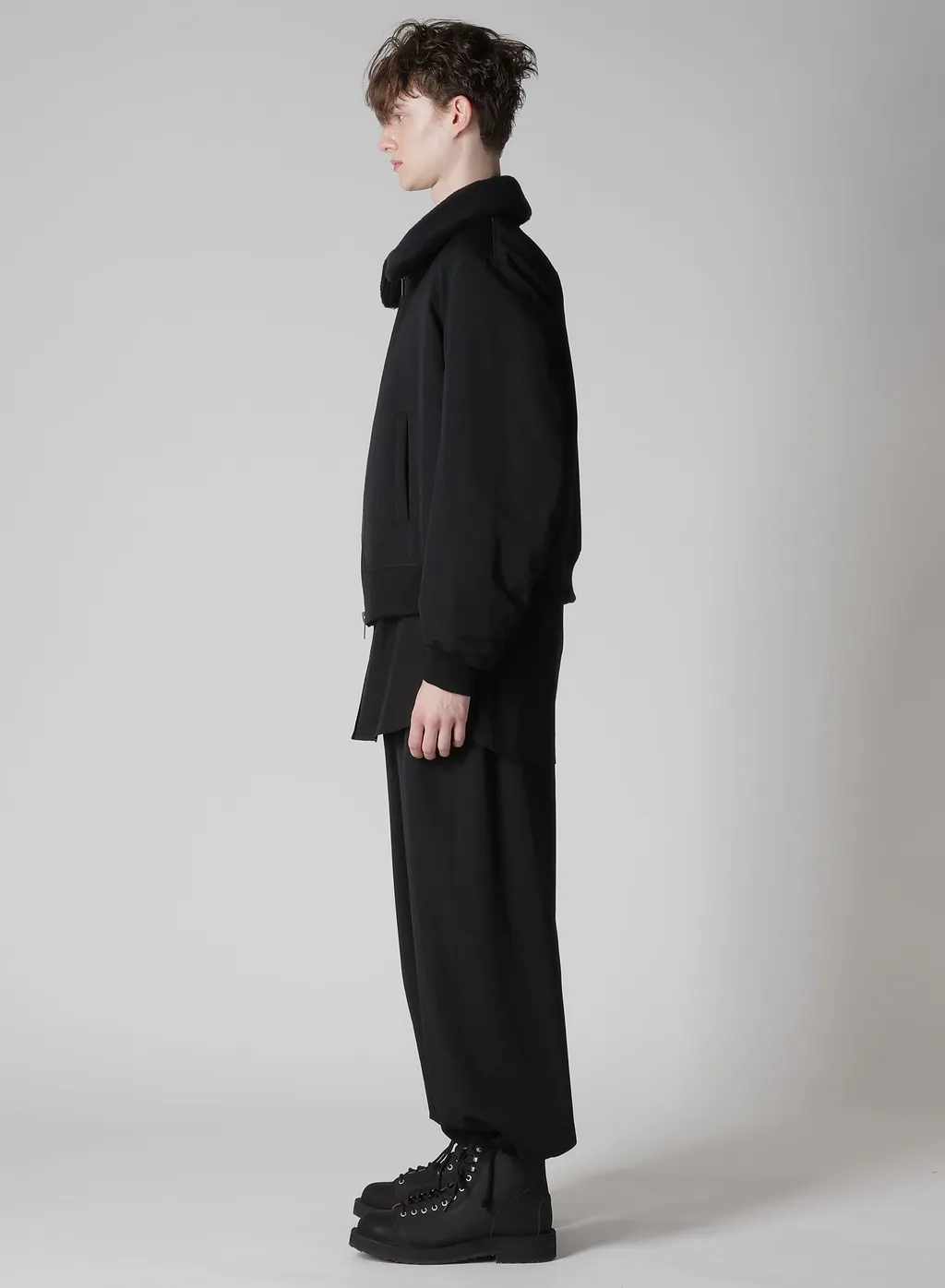 Wool Gabardine Flight Jacket