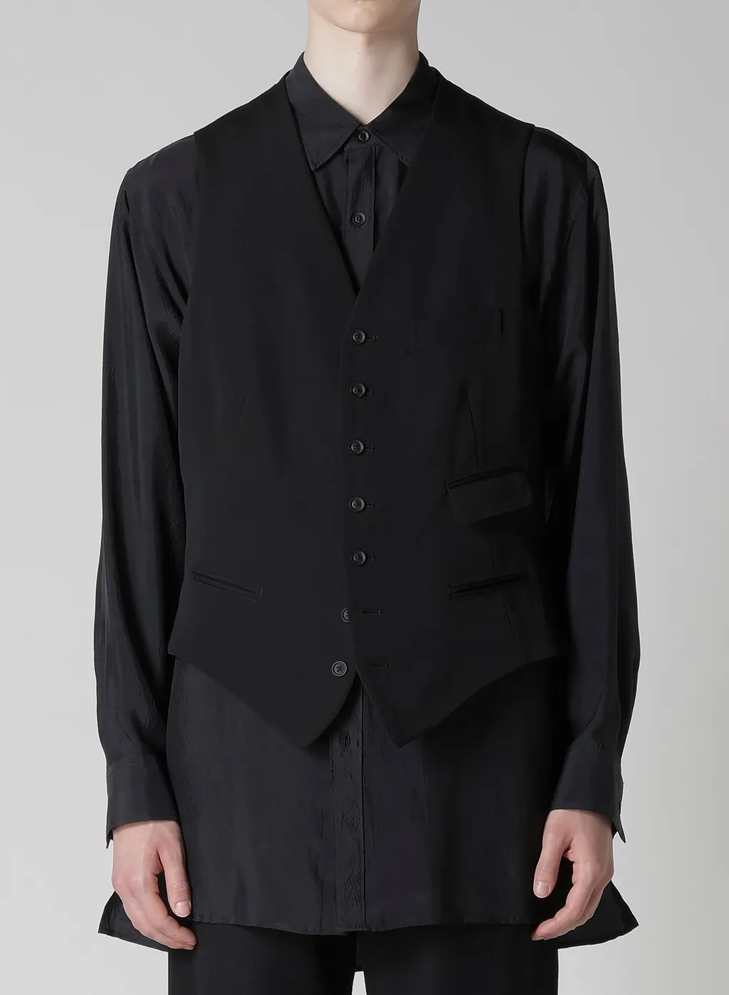 Wool Gabardine 7Buttons Vest