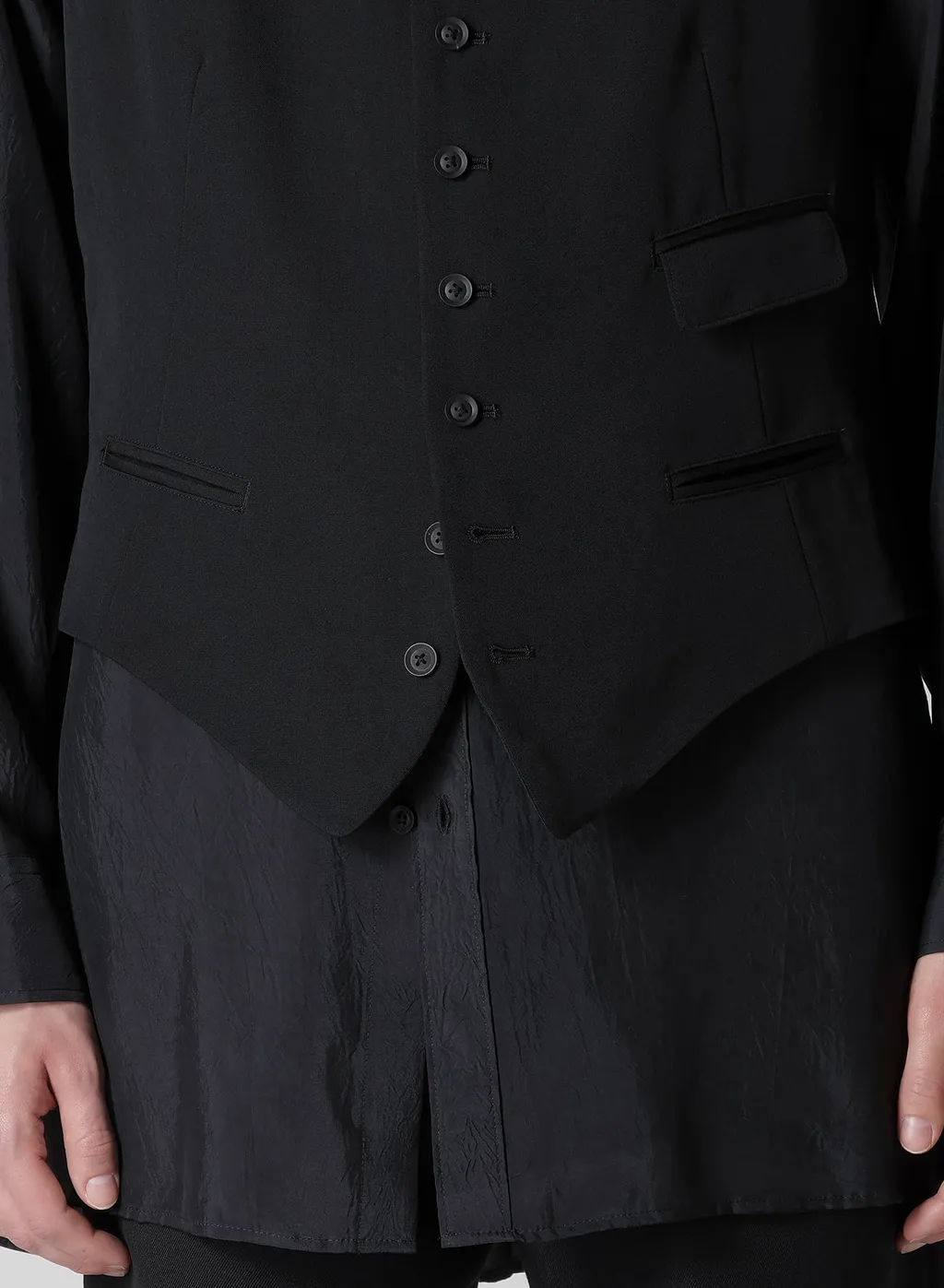 Wool Gabardine 7Buttons Vest