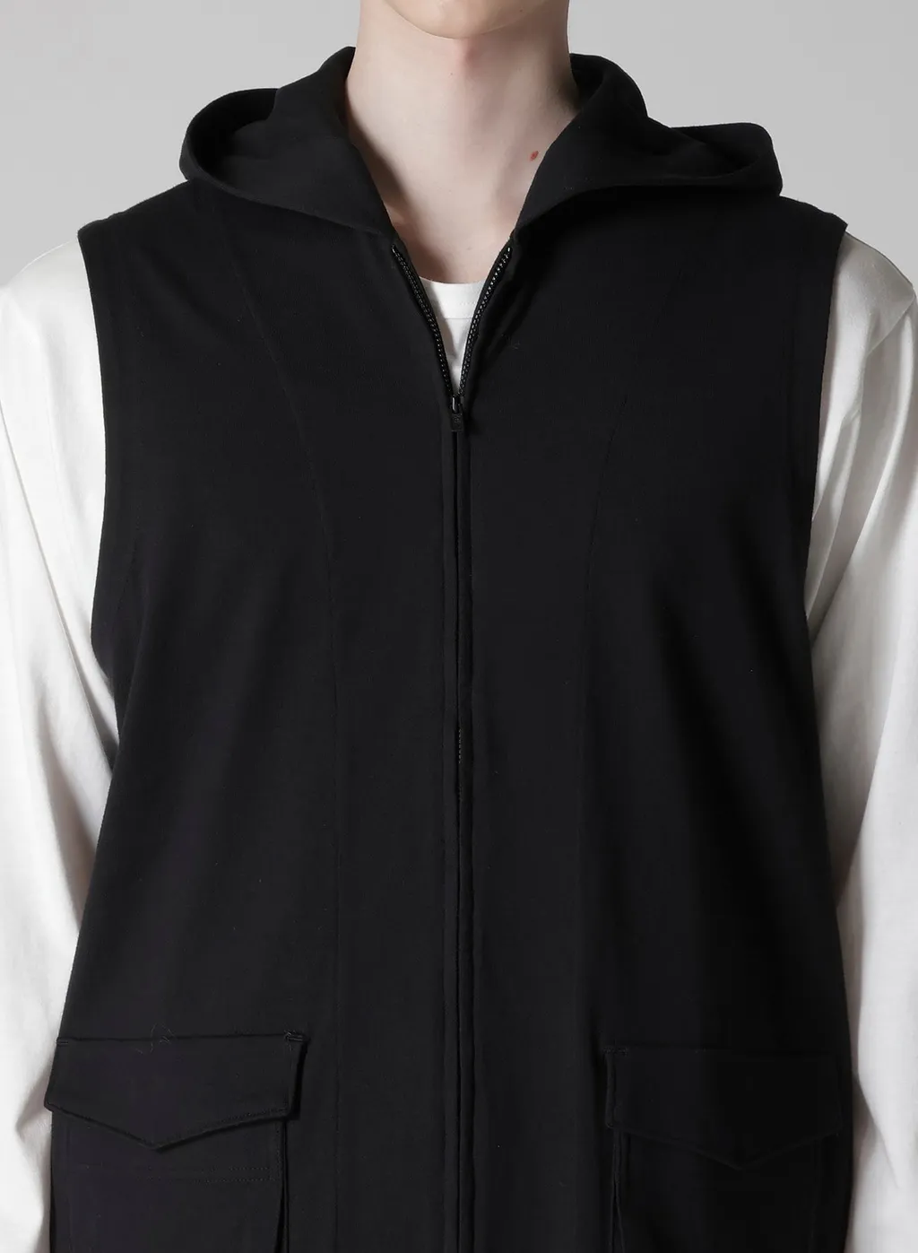 High Density Jersey Hooded Zip Vest