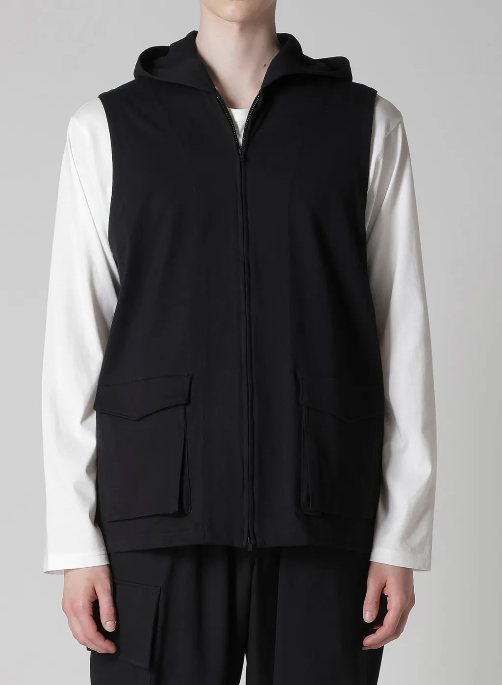 High Density Jersey Hooded Zip Vest