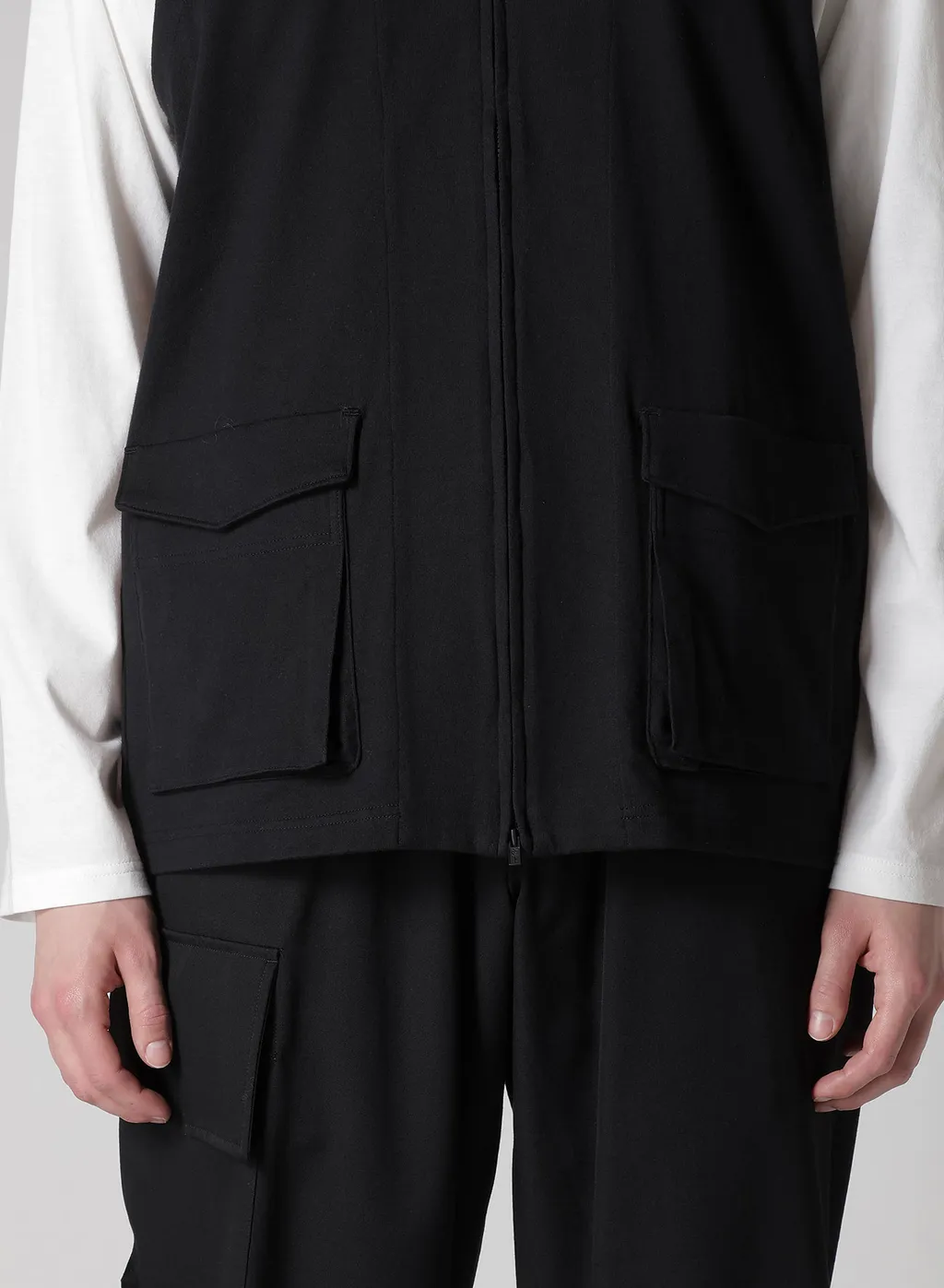 High Density Jersey Hooded Zip Vest
