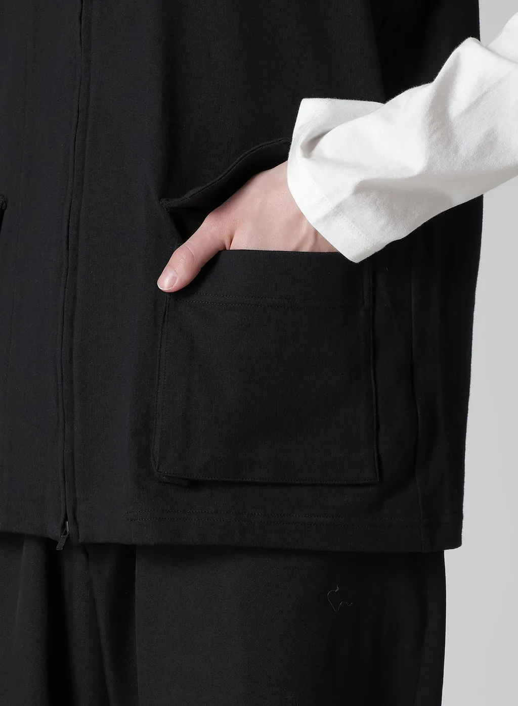 High Density Jersey Hooded Zip Vest