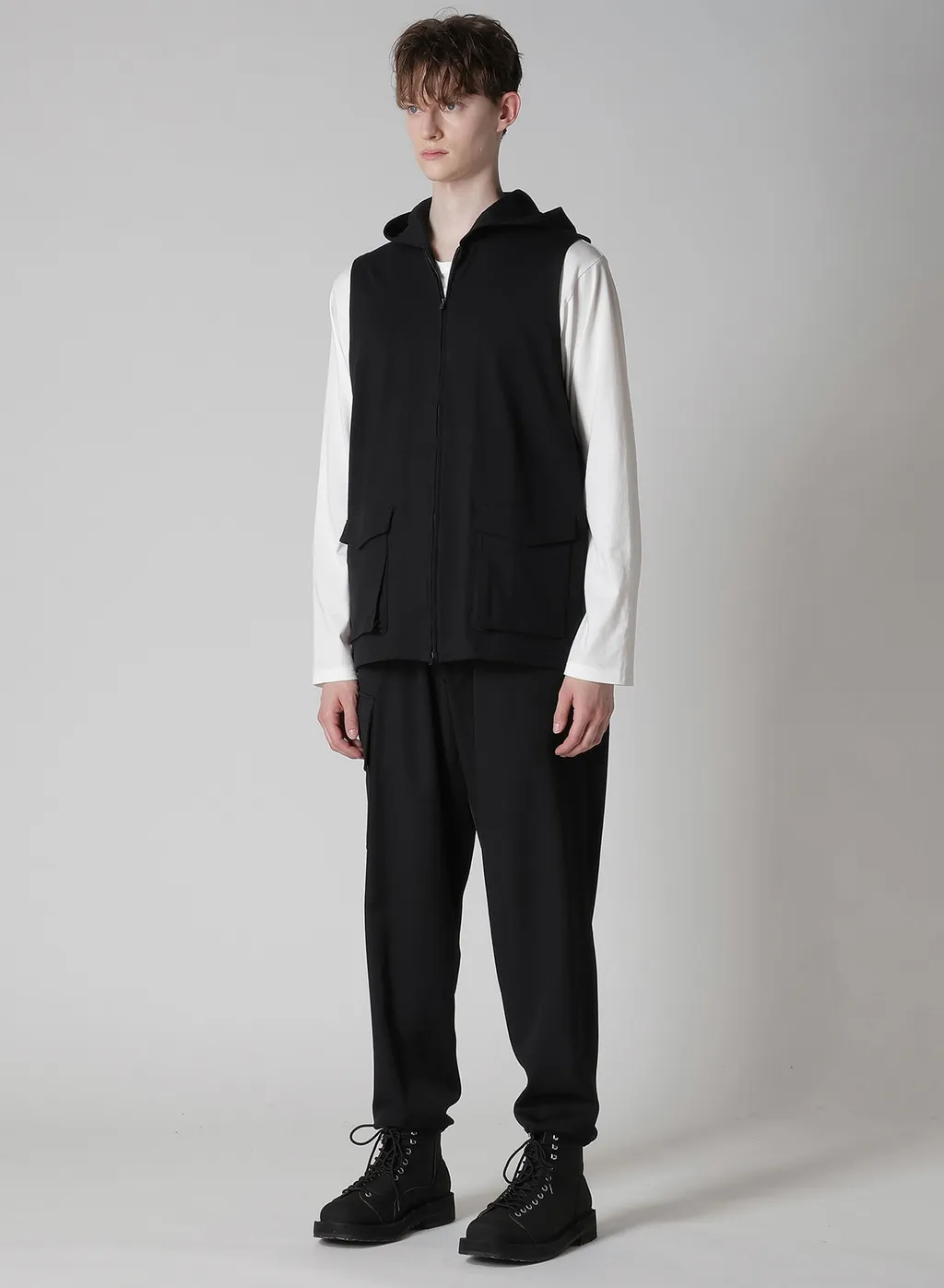High Density Jersey Hooded Zip Vest