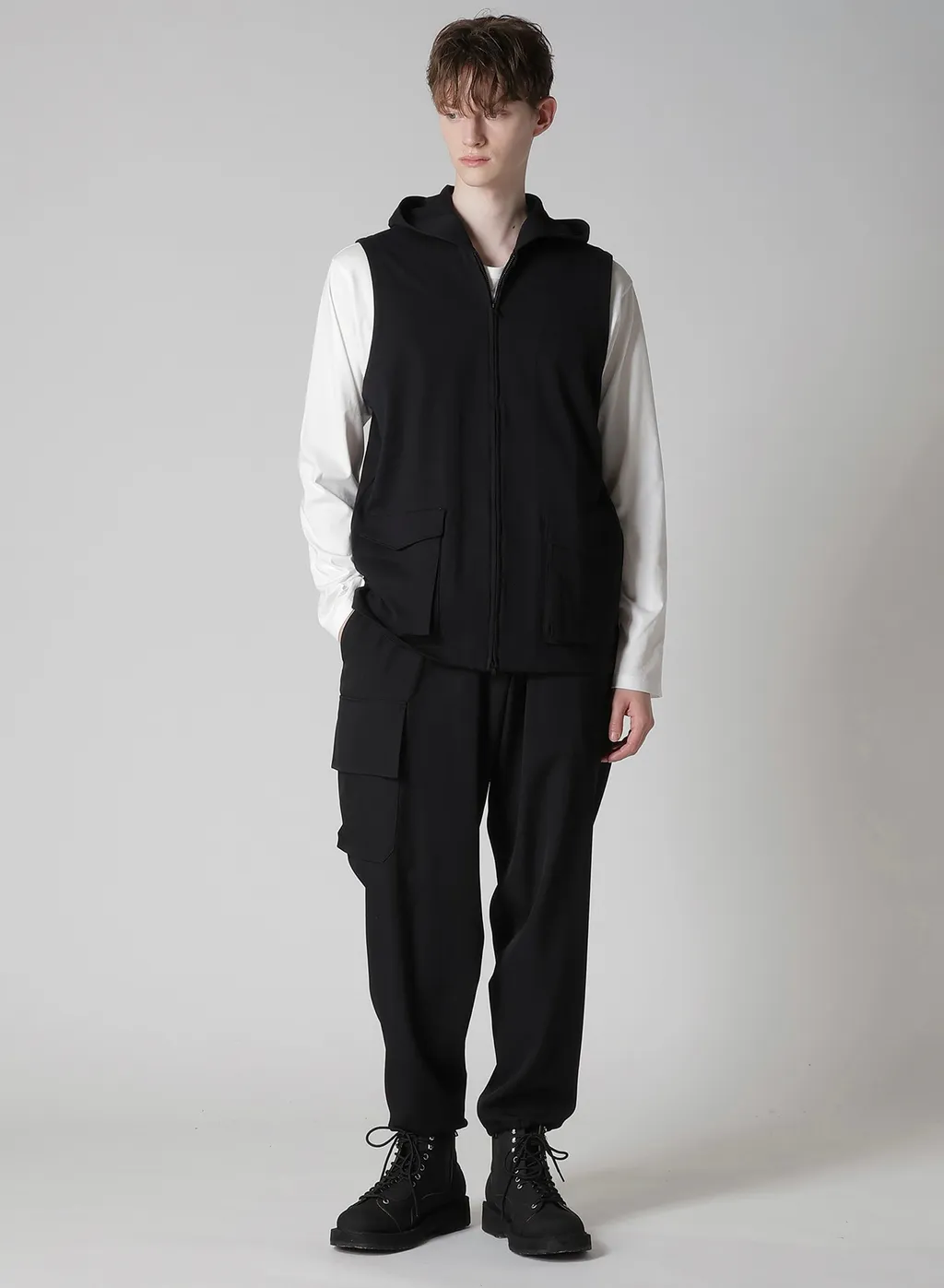 High Density Jersey Hooded Zip Vest