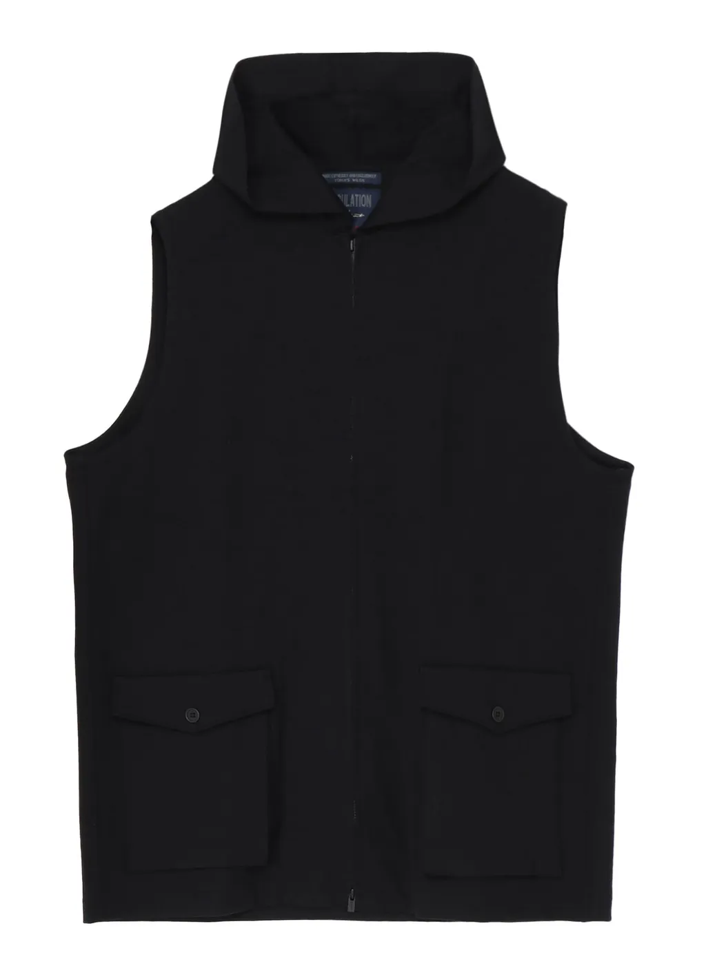High Density Jersey Hooded Zip Vest