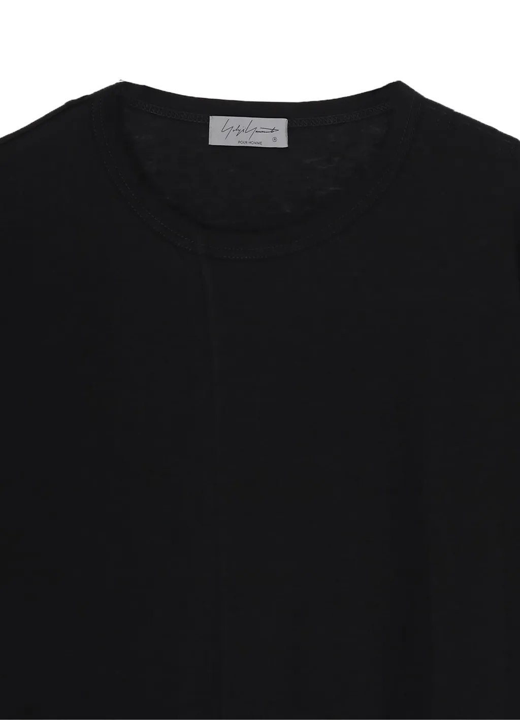 Cotton Cashmere Jersey Designed Collar Round Neck Short S