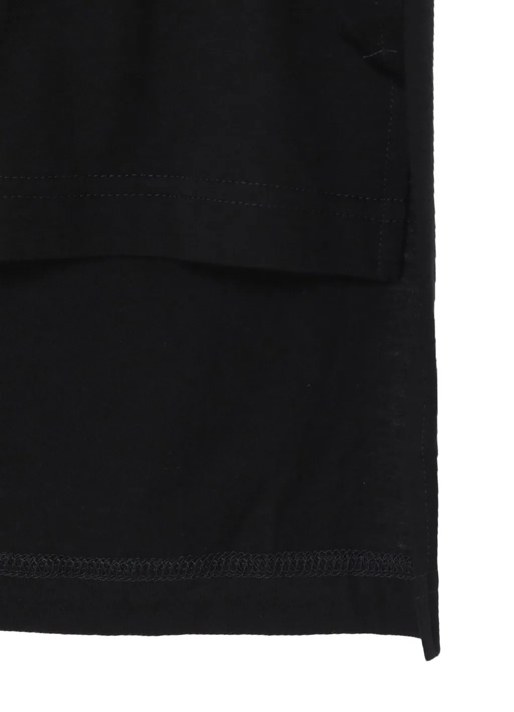 Cotton Cashmere Jersey Designed Collar Round Neck Short S
