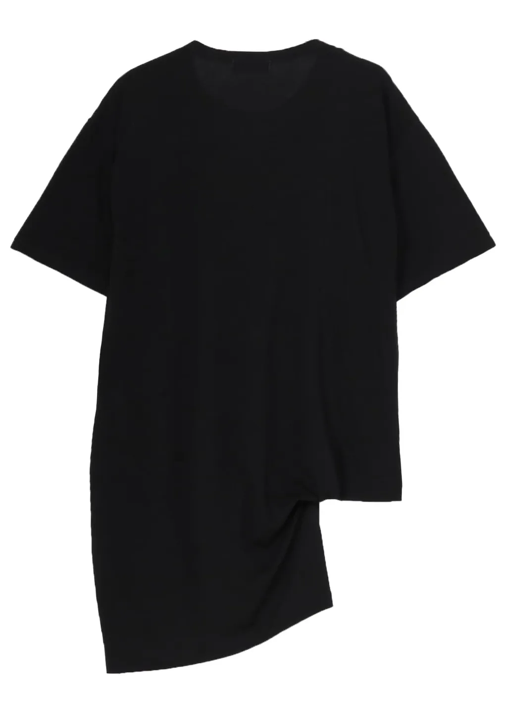 Cotton Cashmere Jersey Designed Collar Round Neck Short S