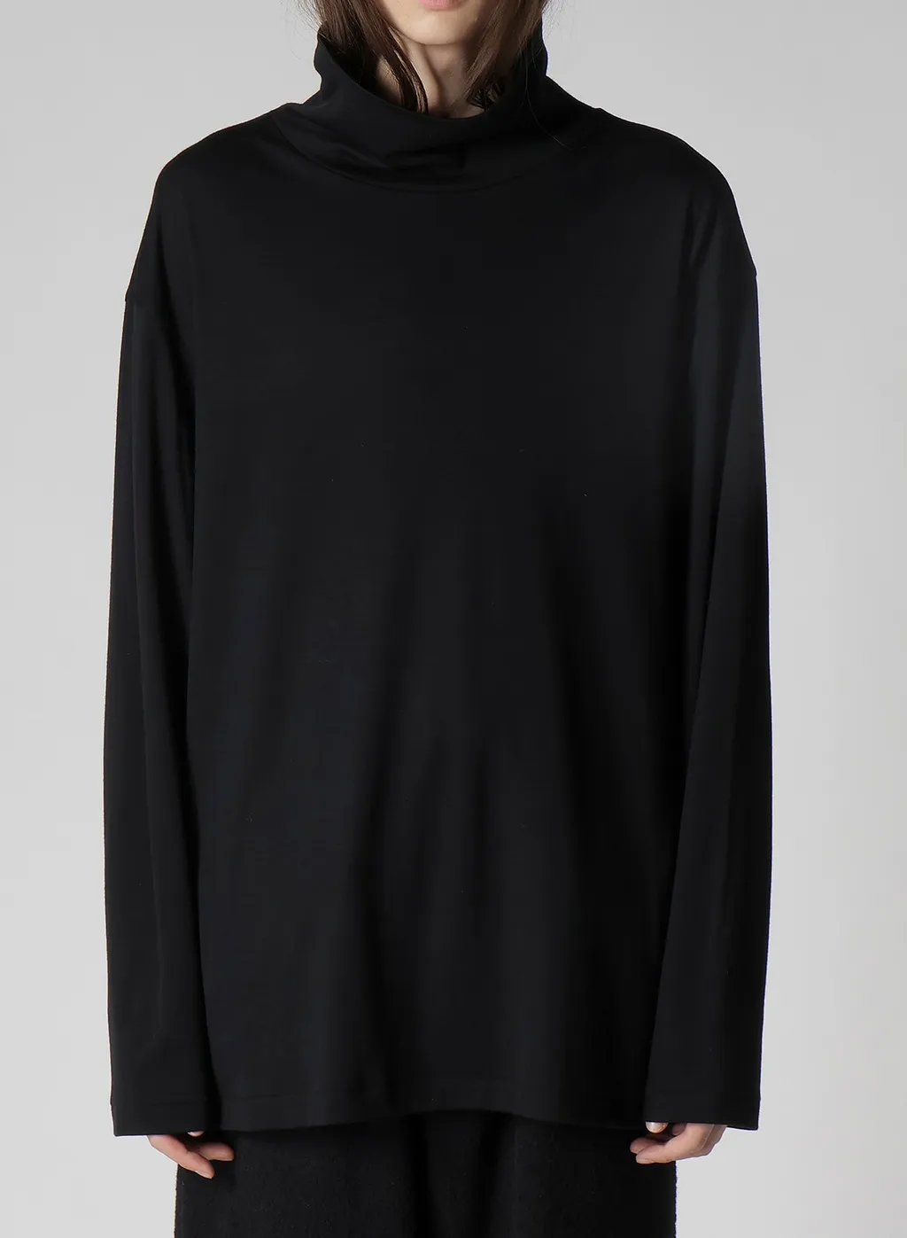 1/80 Washable Wool Interlock Turtle Neck Long Slv