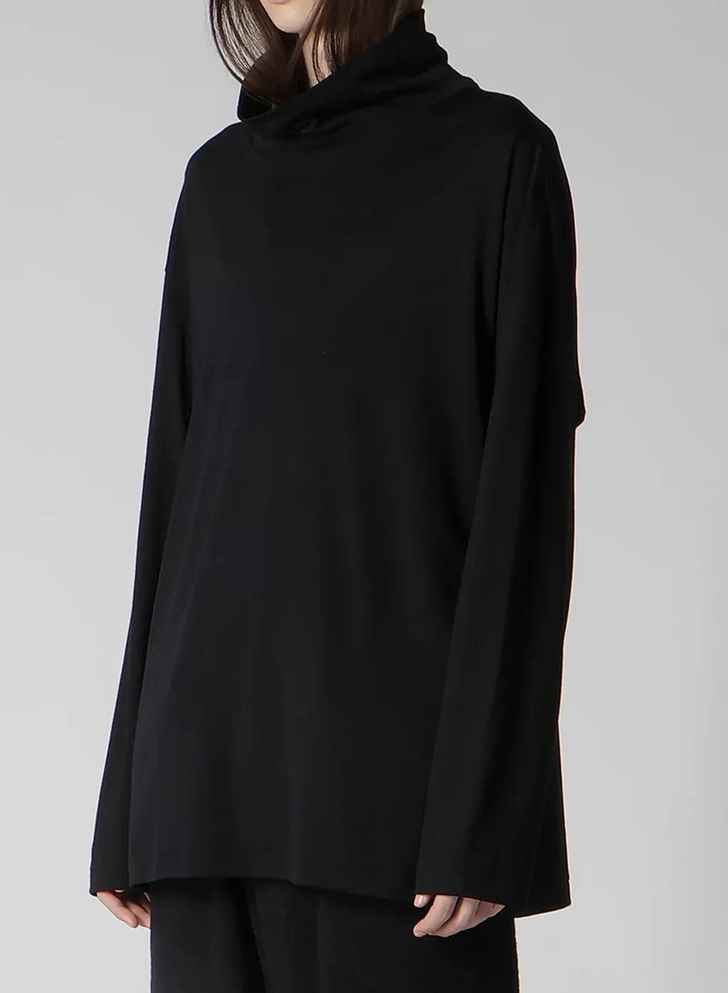 1/80 Washable Wool Interlock Turtle Neck Long Slv