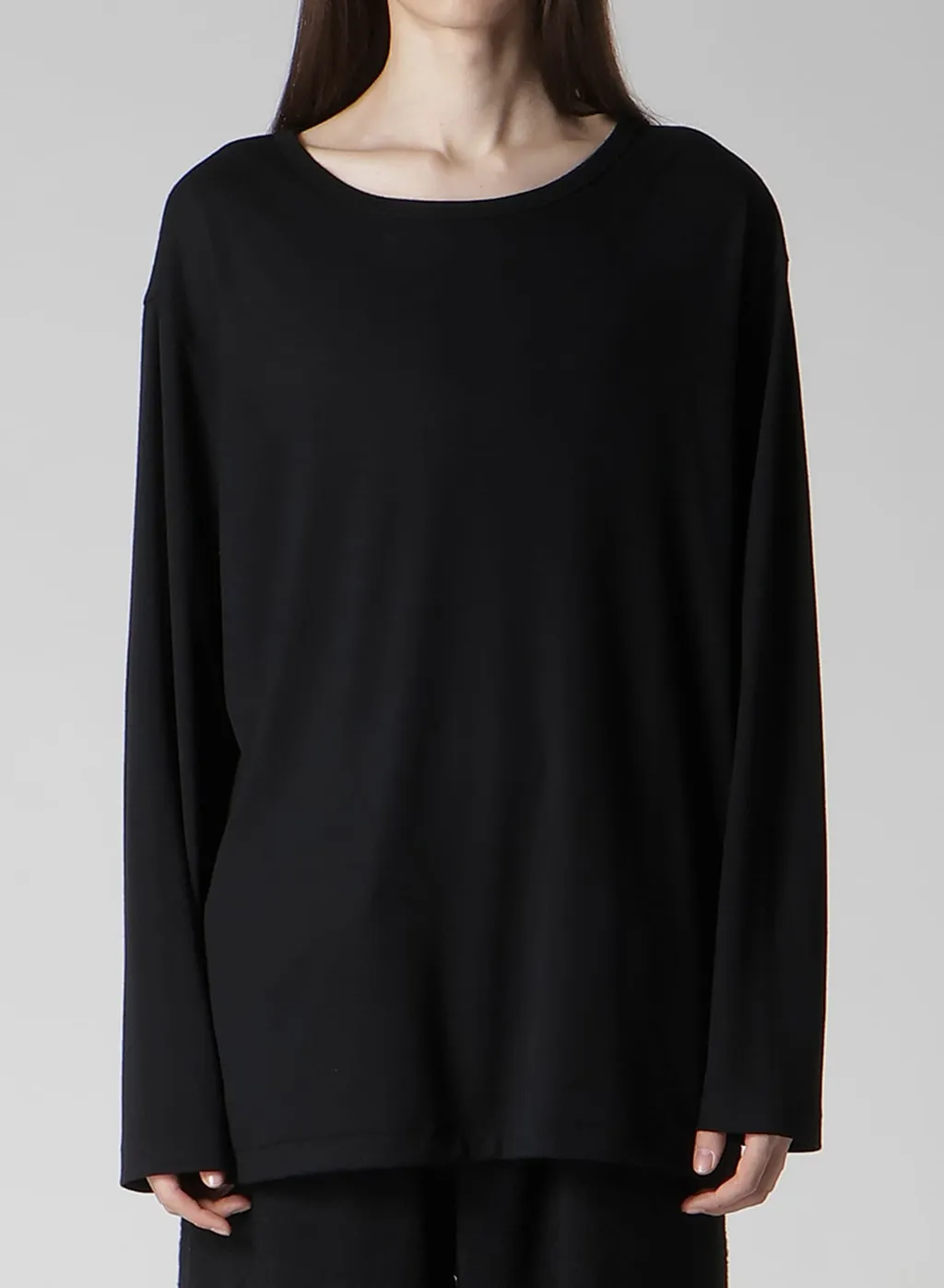 1/80 Washable Wool Interlock Round Neck Long Slv T
