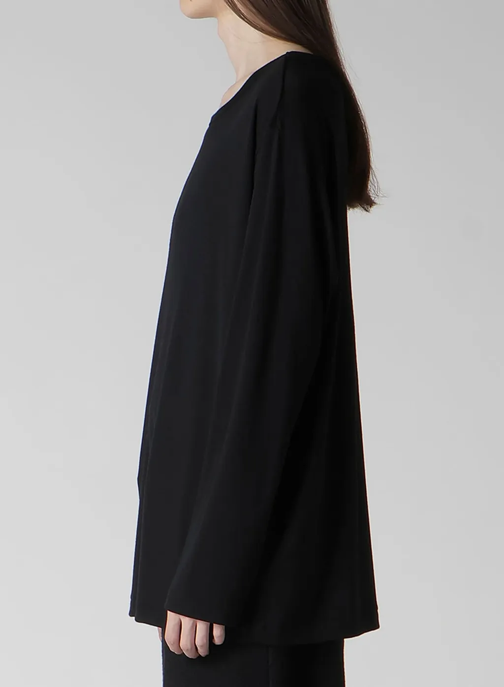 1/80 Washable Wool Interlock Round Neck Long Slv T