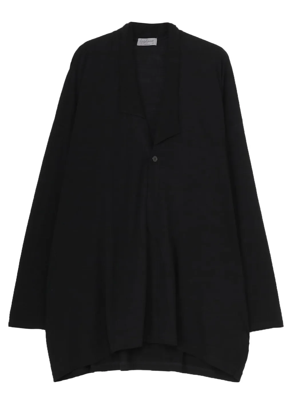 Cotton Cashmere Jersey One Button Cardigan