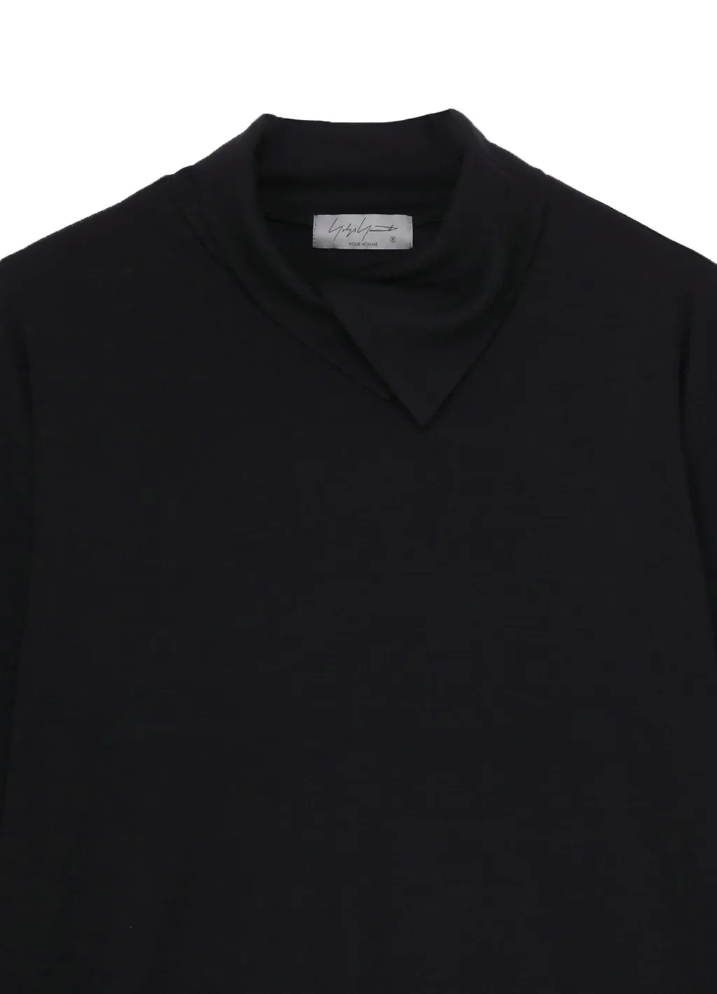 1/80 Washable Wool Interlock Layered Higk Neck T