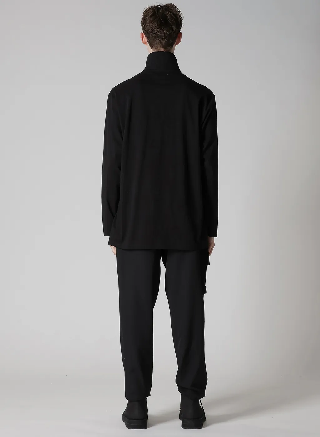 30/-Cotton Single Jersey Padded Collar Half Zip Long S