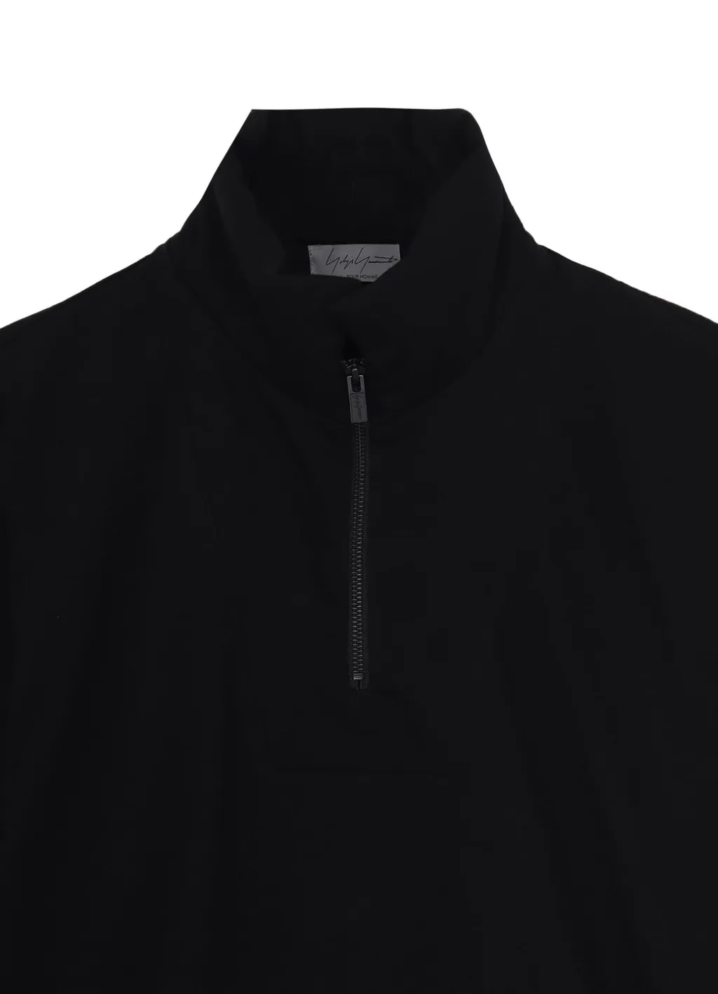 30/-Cotton Single Jersey Padded Collar Half Zip Long S