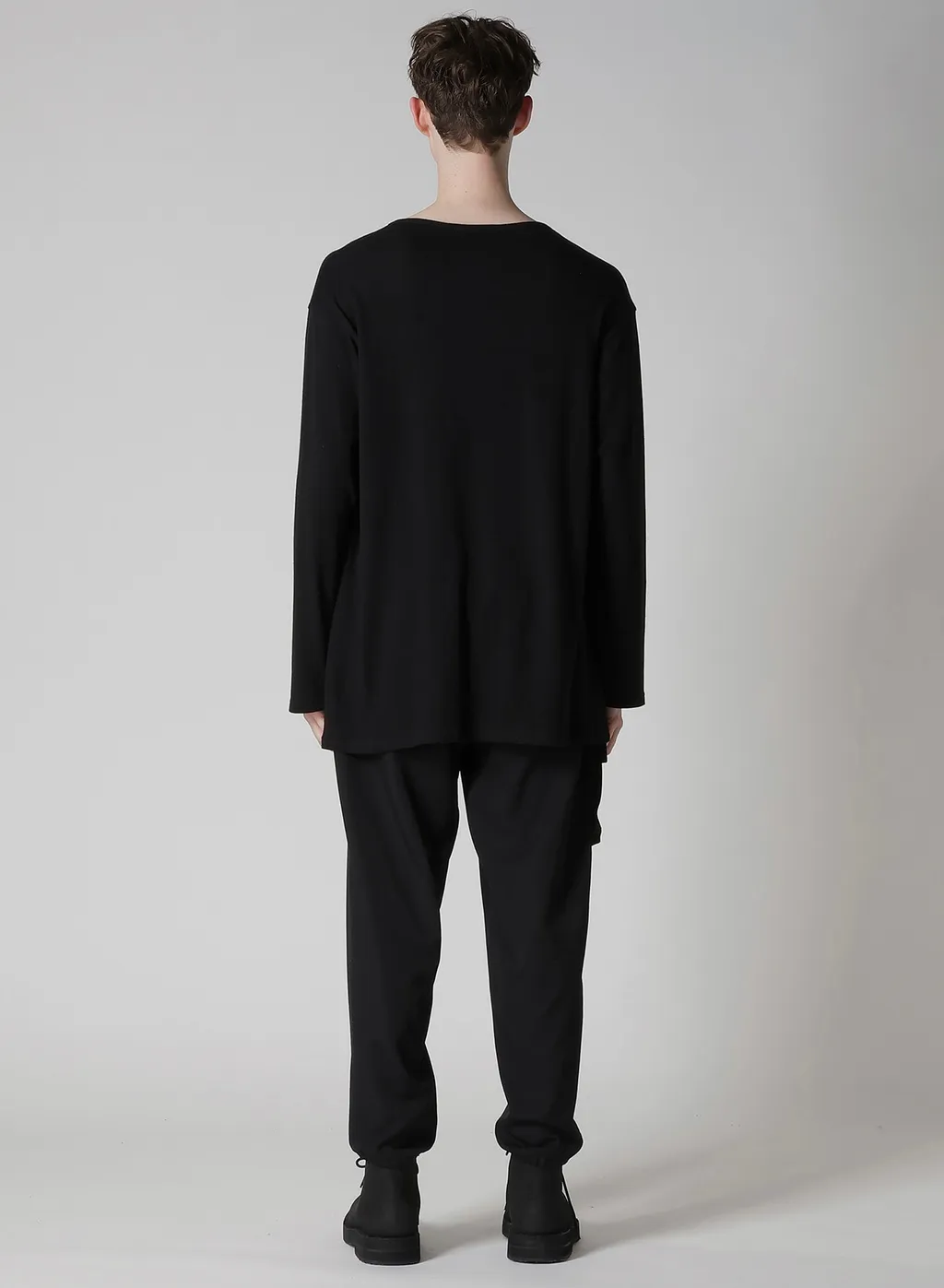 Cotton Angora Plating Jersey Chest Pkt Long Slv T
