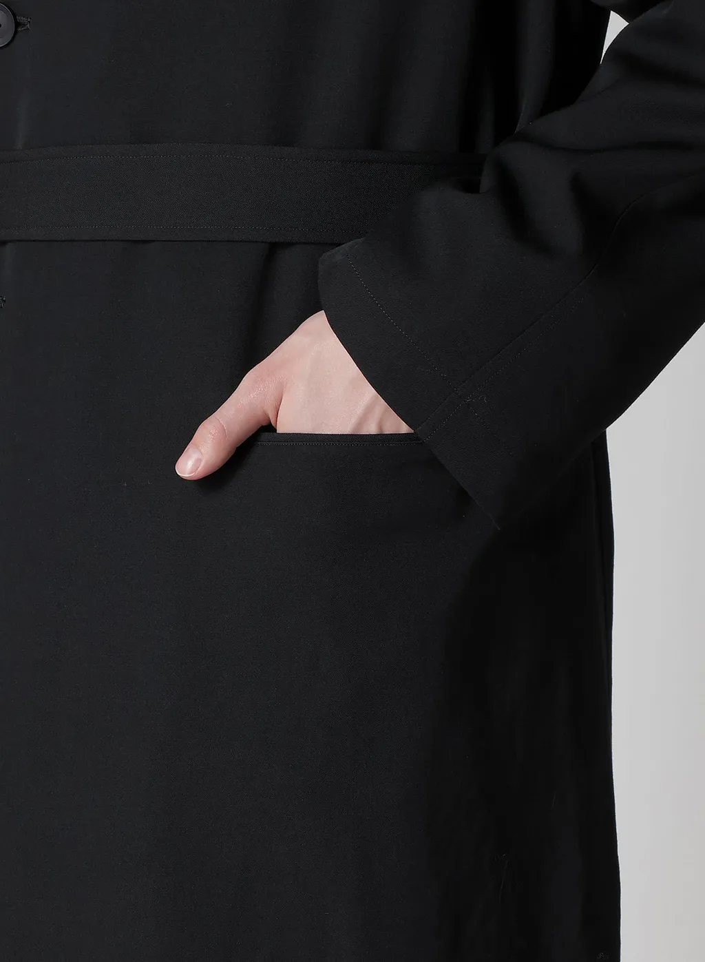 Regulation Gabardine 4Buttons Hooded Coat