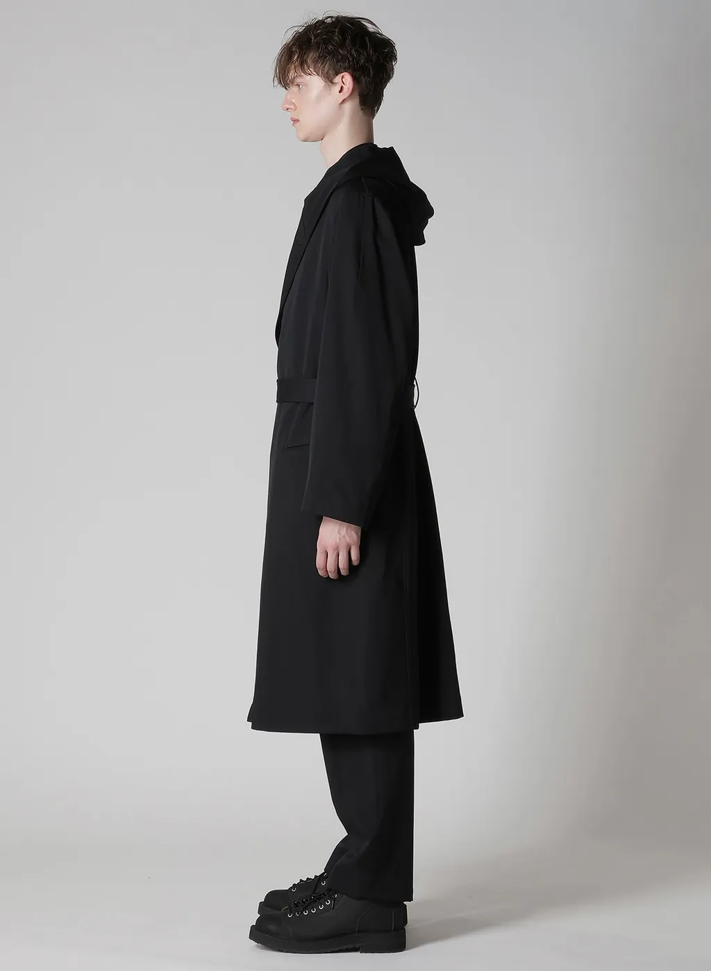 Regulation Gabardine 4Buttons Hooded Coat