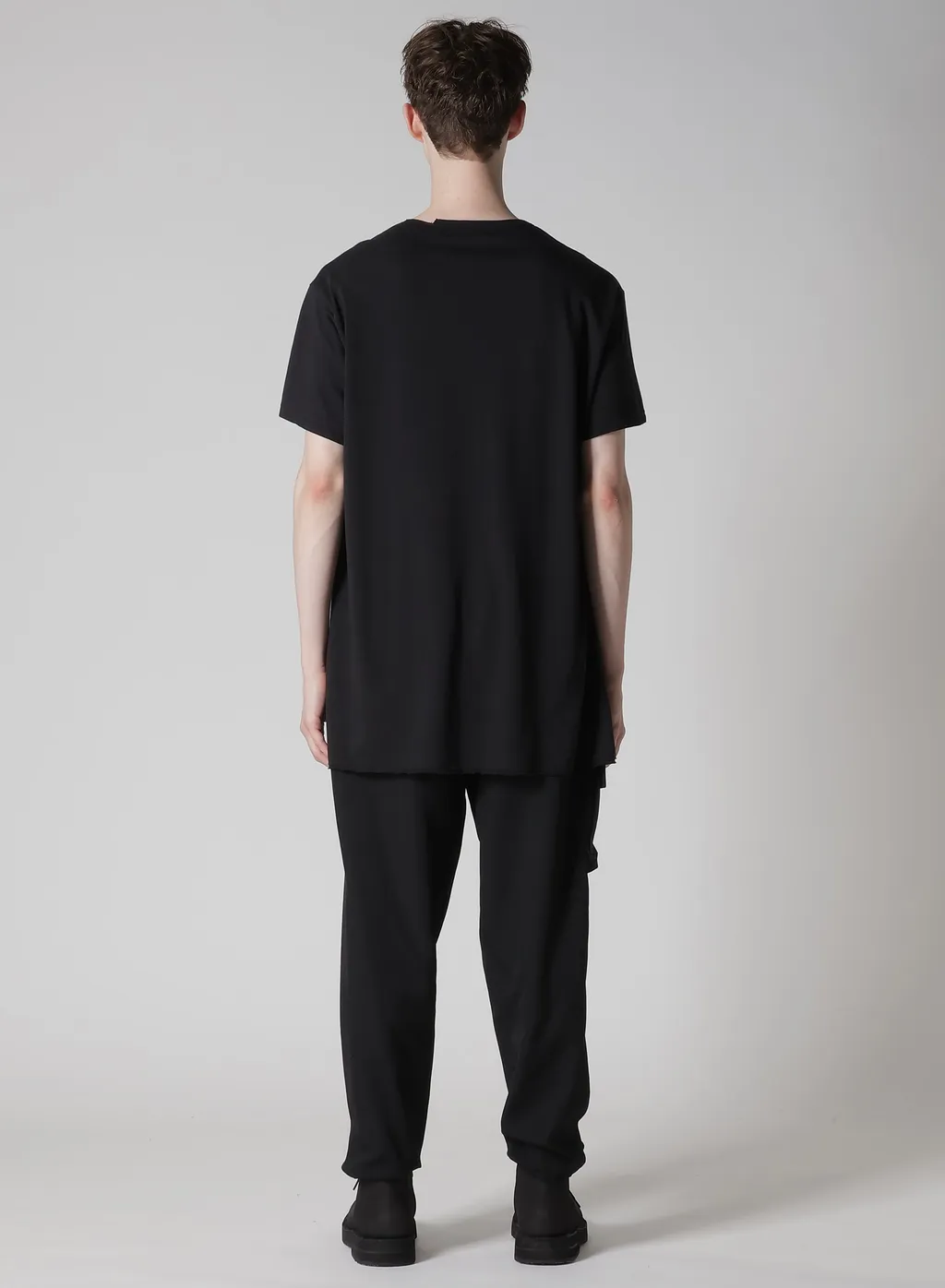 Wool Mix Single Jersey Slit Round Neck T