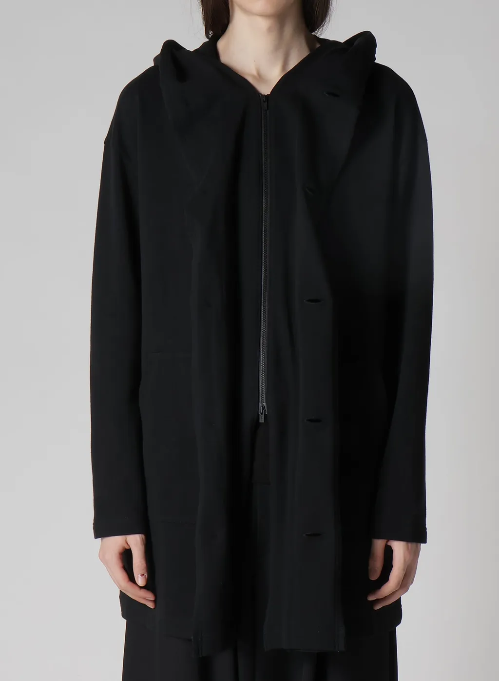 Regulation French Terry Hooded Coat