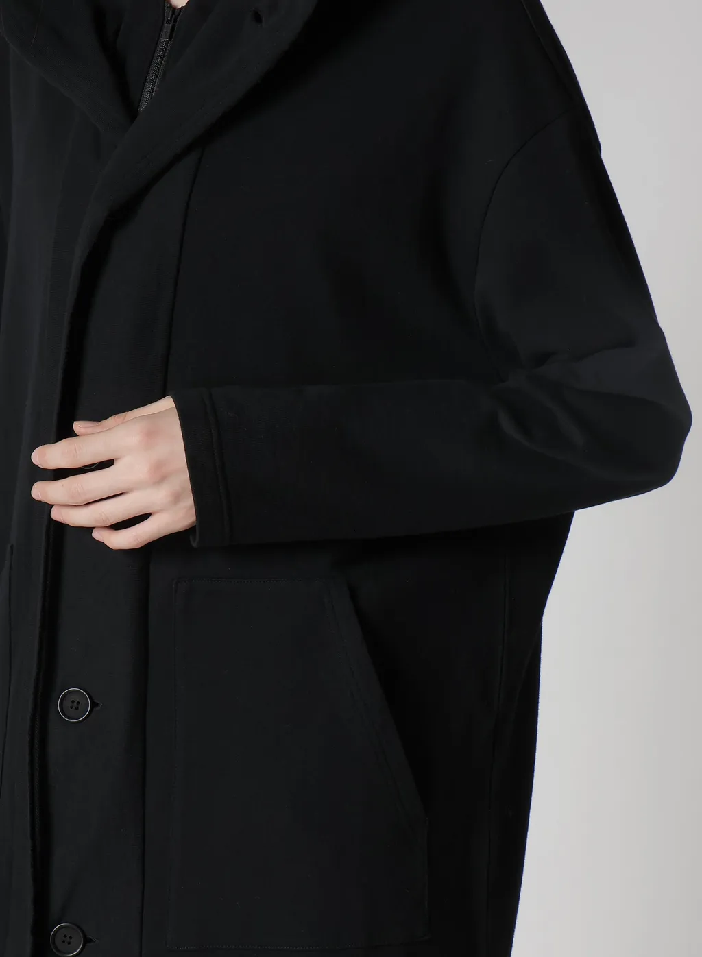 Regulation French Terry Hooded Coat