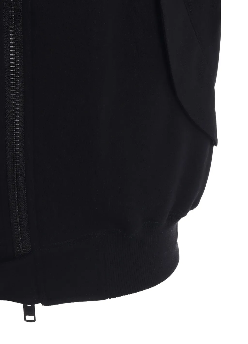 Twill Terry Mix Zip-Up Hoodie With Utility Sleeve Pocket
