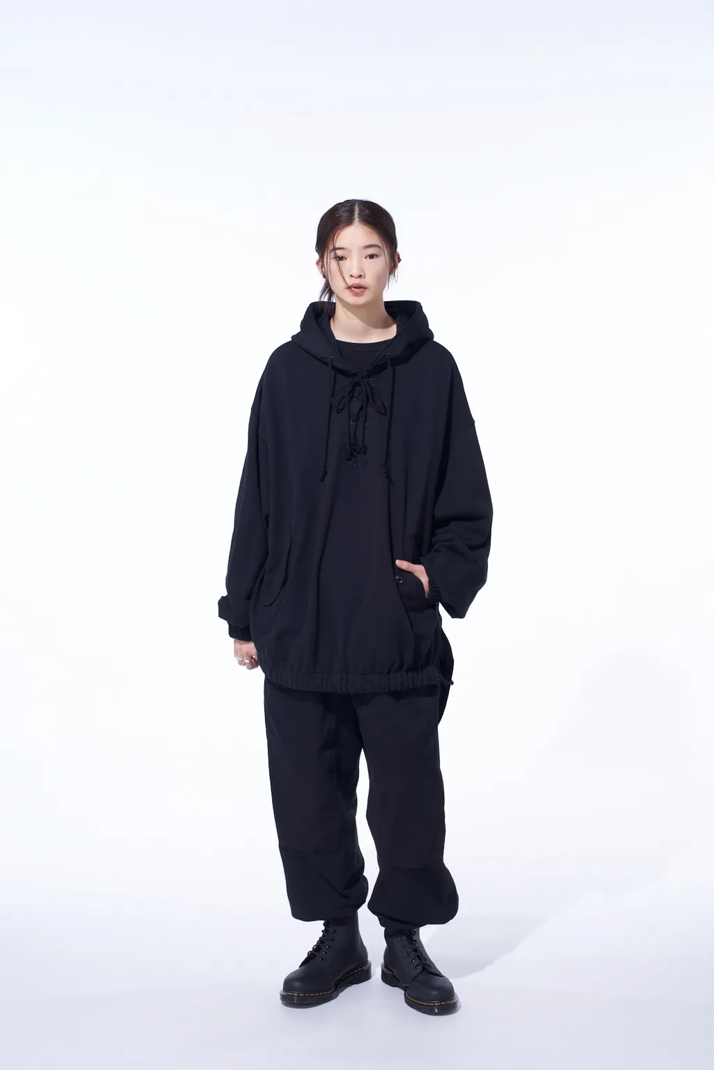 Twill Terry Mix Double-Knee Sweatpants