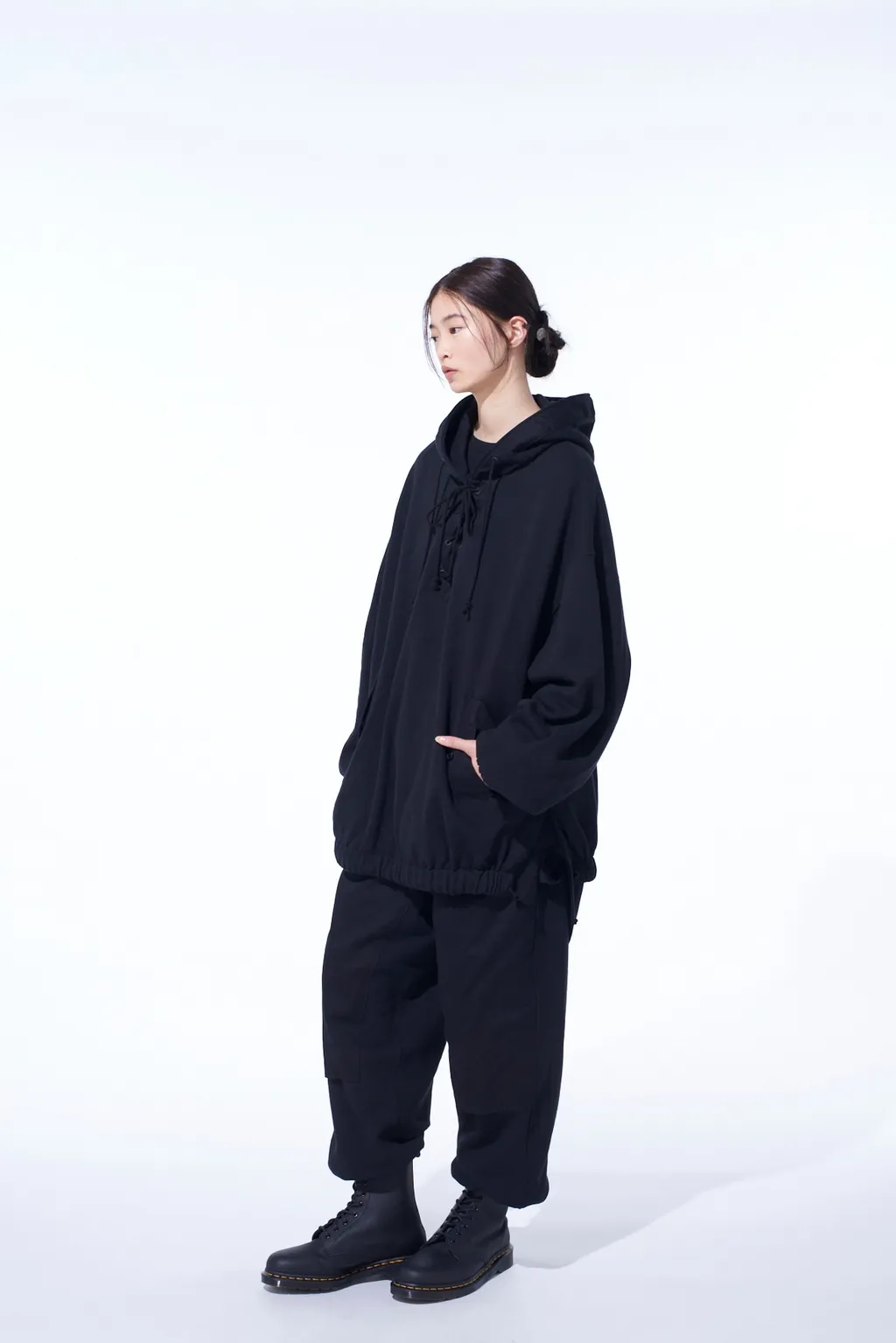 Twill Terry Mix Double-Knee Sweatpants