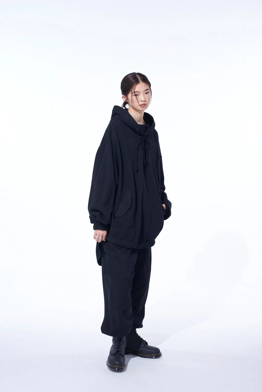 Twill Terry Mix Double-Knee Sweatpants