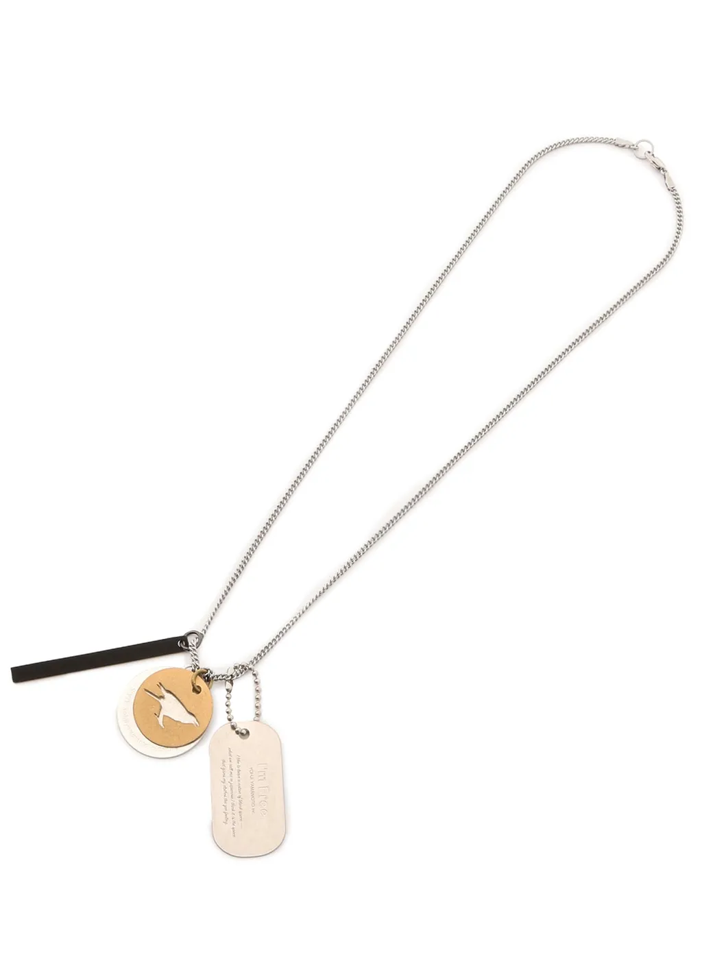 Brass Dog Tag Necklace