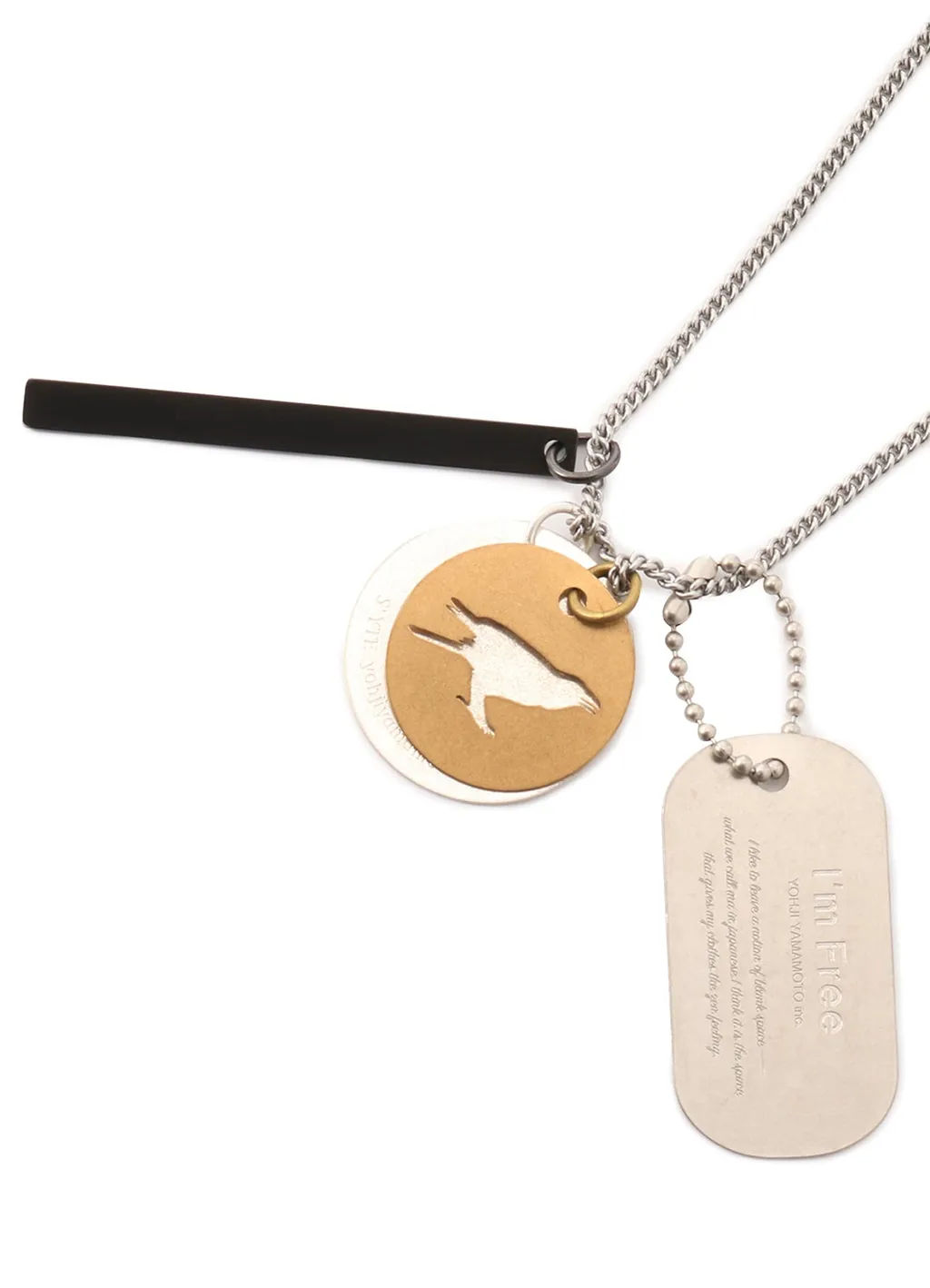Brass Dog Tag Necklace
