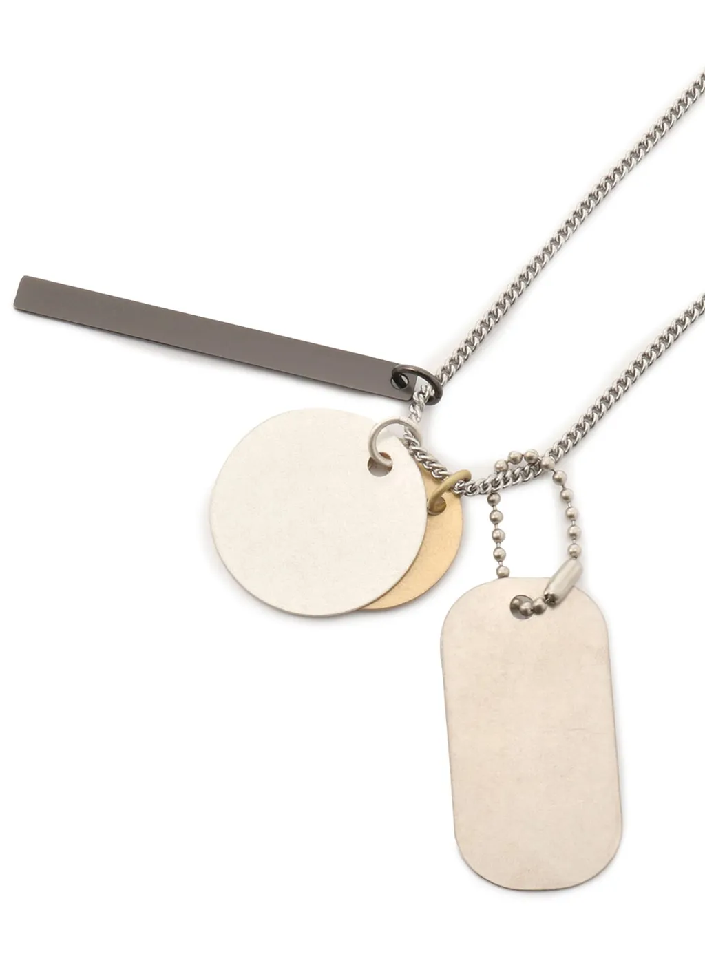 Brass Dog Tag Necklace