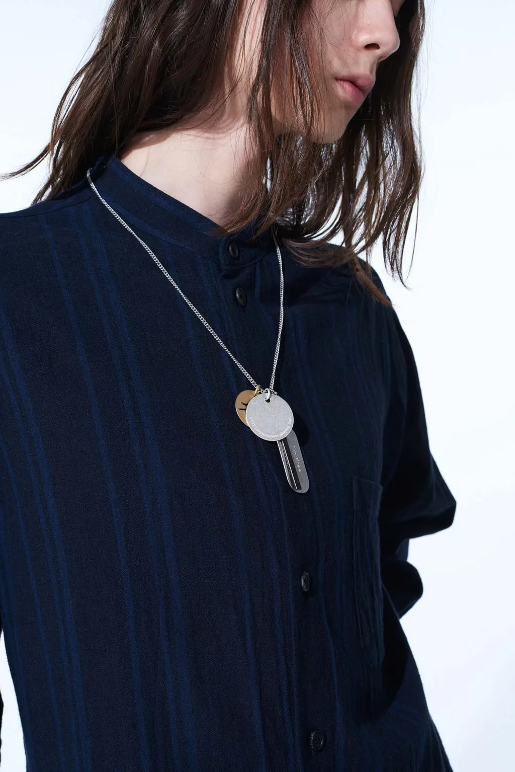 Brass Dog Tag Necklace