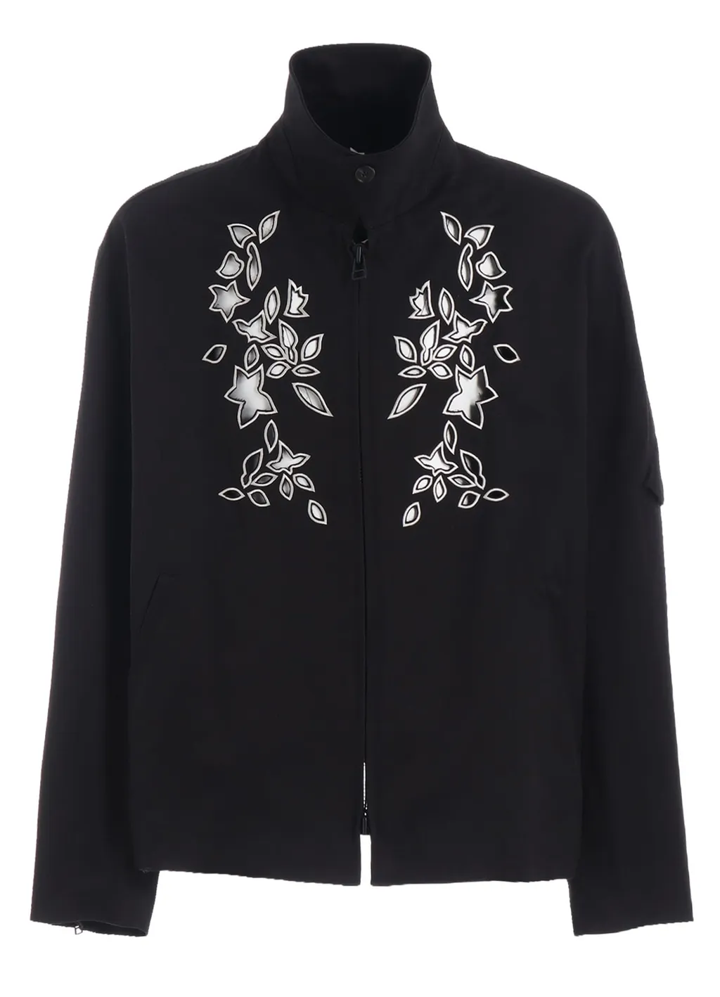 Whipcord Cutwork Sleeve-Pocket Drizzler Jacket